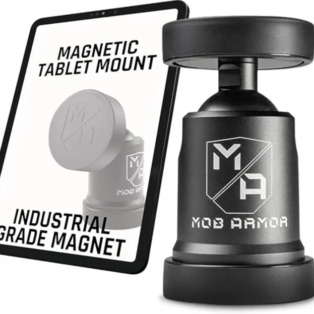 Magnetic Tablet Mount – Industrial-Grade Adjustable Aluminum Holder for Tablets & Devices with Secure Stability