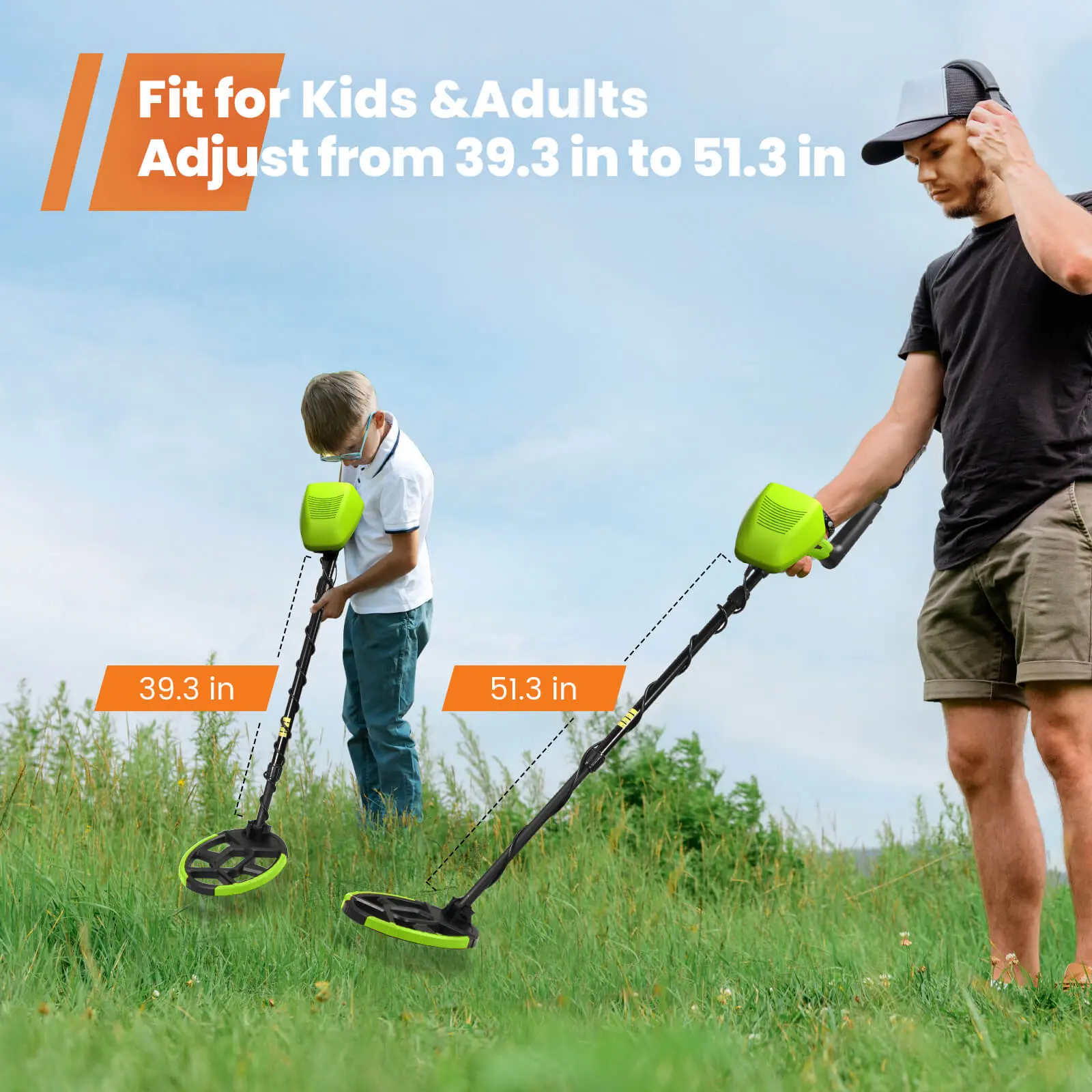 [3 OFF] Best Gift Waterproof Metal Detector for Adults & Kids, with High Accuracy Lightweight 8" Search Coil, All Metal & Disc Modes Tool Portable