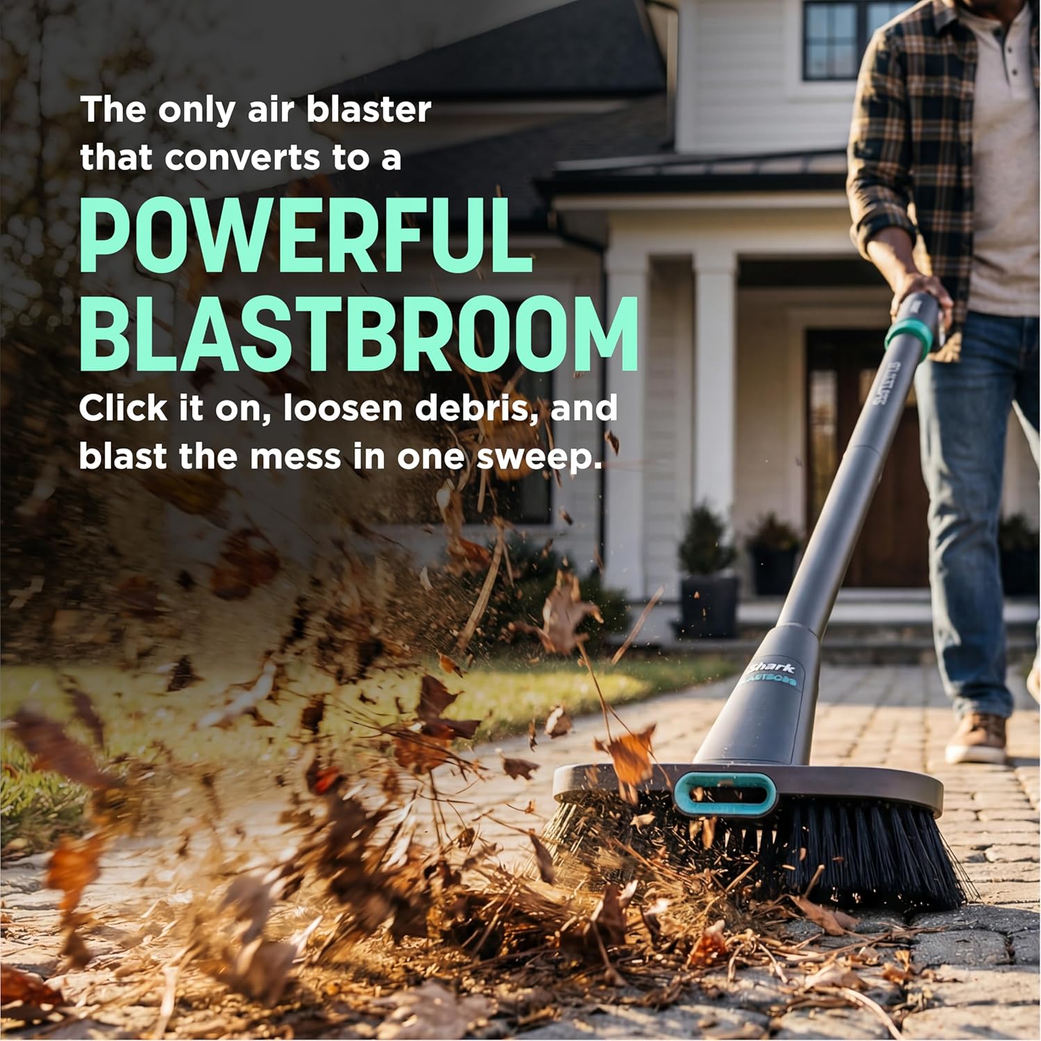 All-in-One Air Blasting System With BlastBroom, Precision Nozzle, Extension Wand