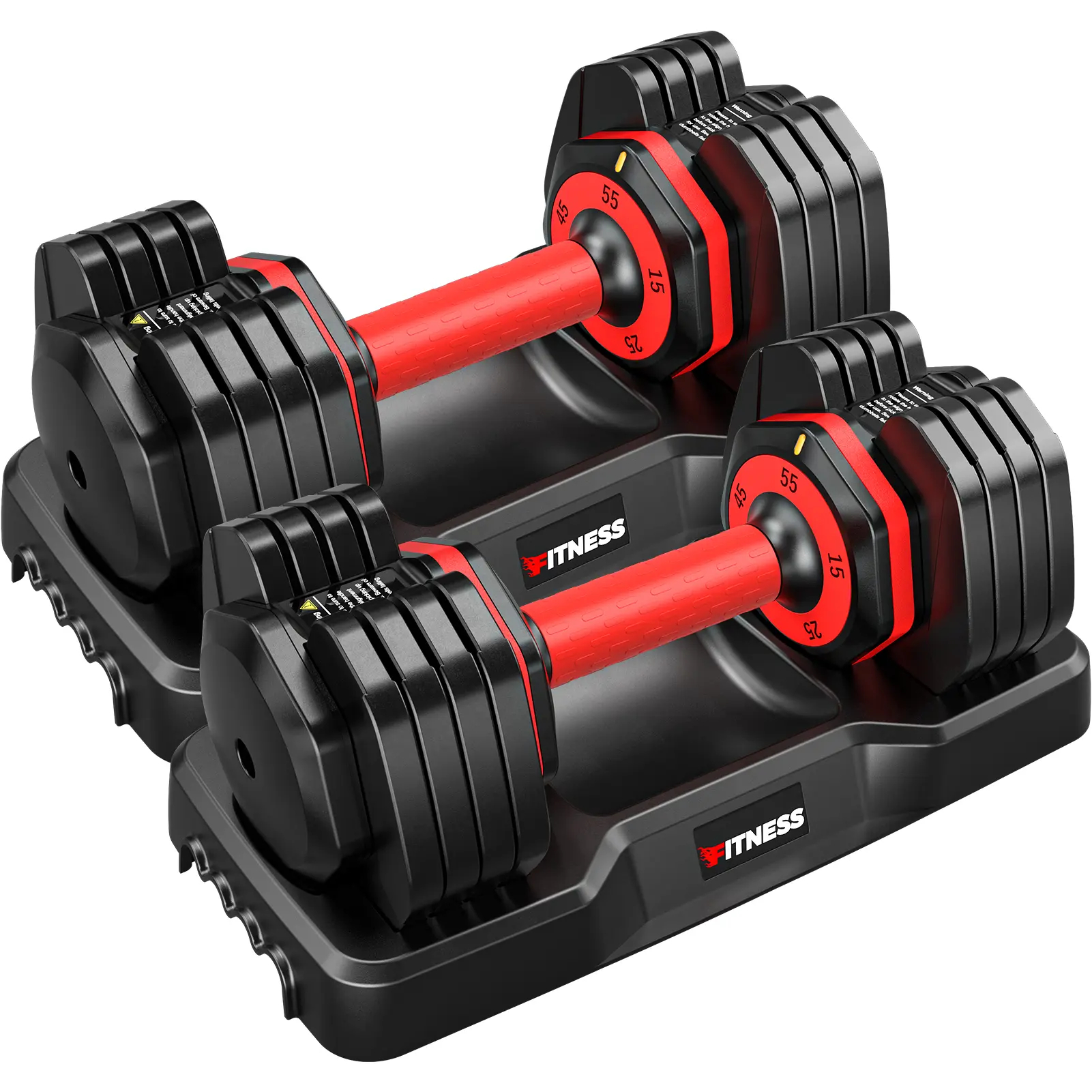 5-25LB / 15-55LB Adjustable Dumbbell for Home Gym Equipment, 5 in 1 Quickly Adjustable Weights Plates and Rack, Hand Weights Suitable Women and Men, Full Body Workout Fitness