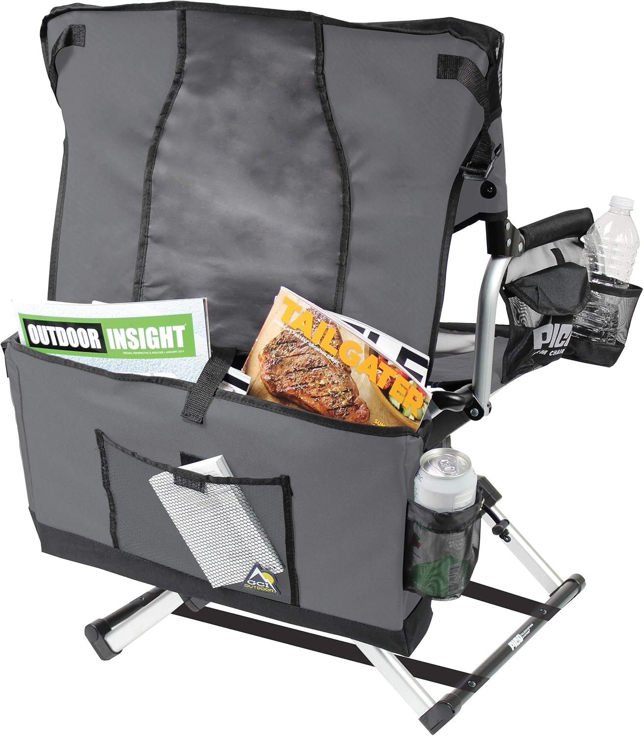 Outdoor Arm Chair, Folding Director's Chair with Carry Bag