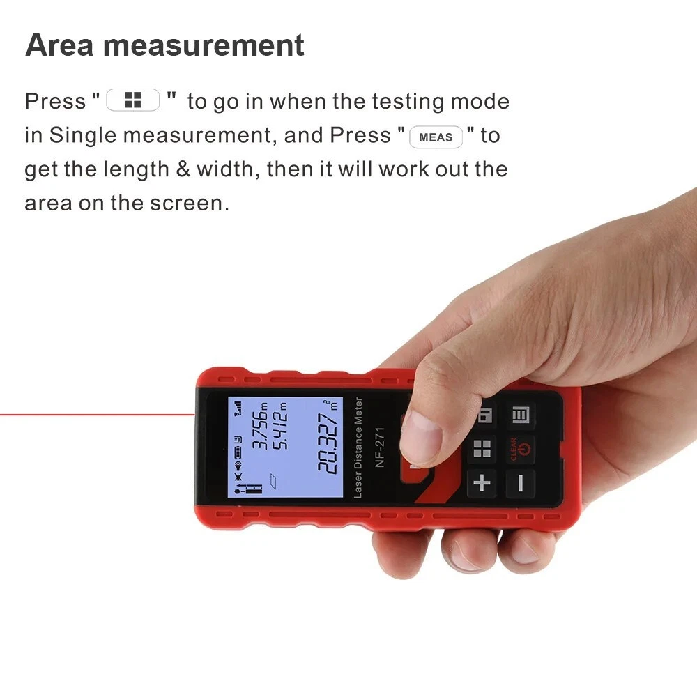 Professional Laser Distance Meter: High-Precision Digital Tape Measure