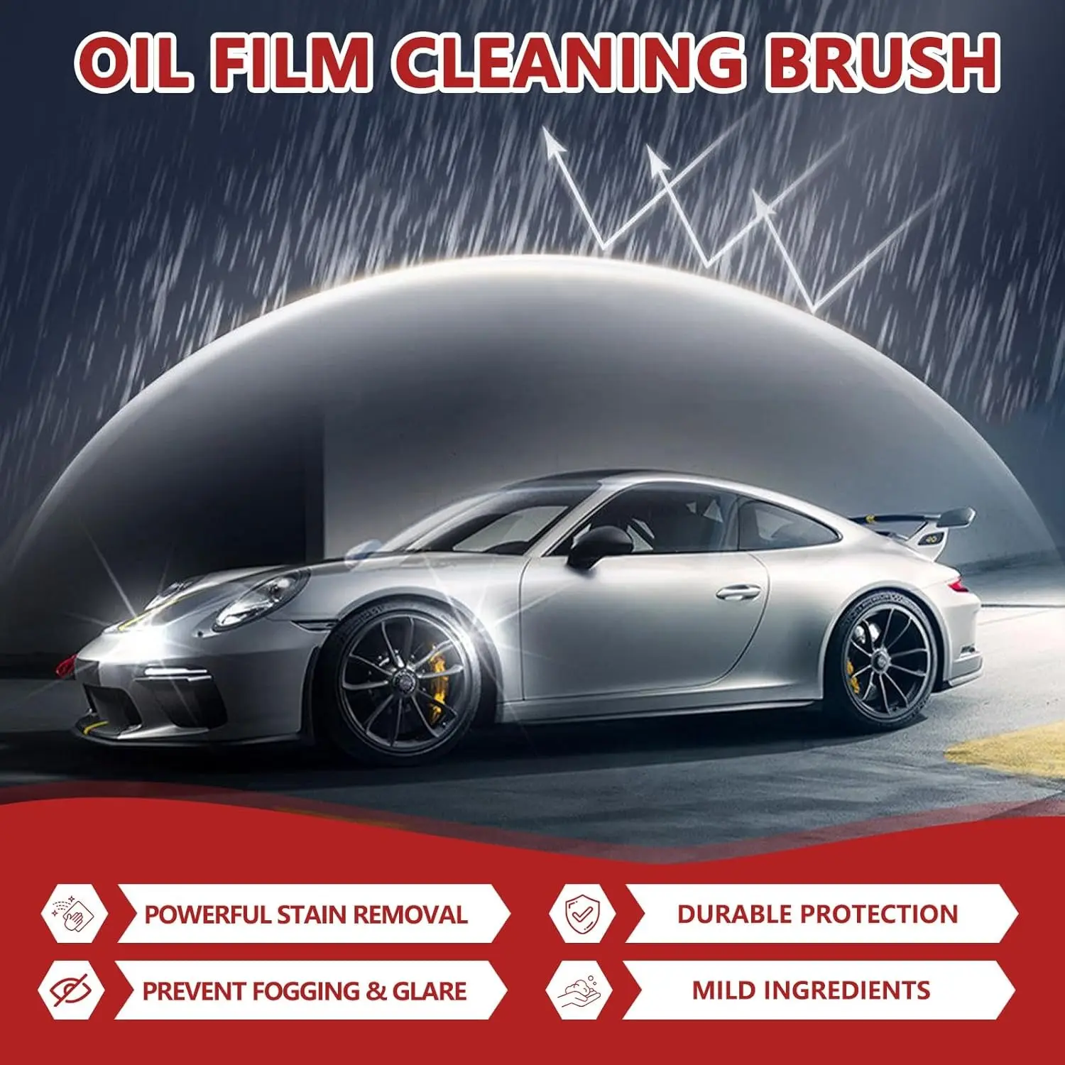 Automotive Handheld Oil Flmr Cream,Glass Decontamination WithoutTraces,Window Oil Film Cleaning,Fast Cleaning, Compact And Easy To Cary-200g Degreaser Cleaner