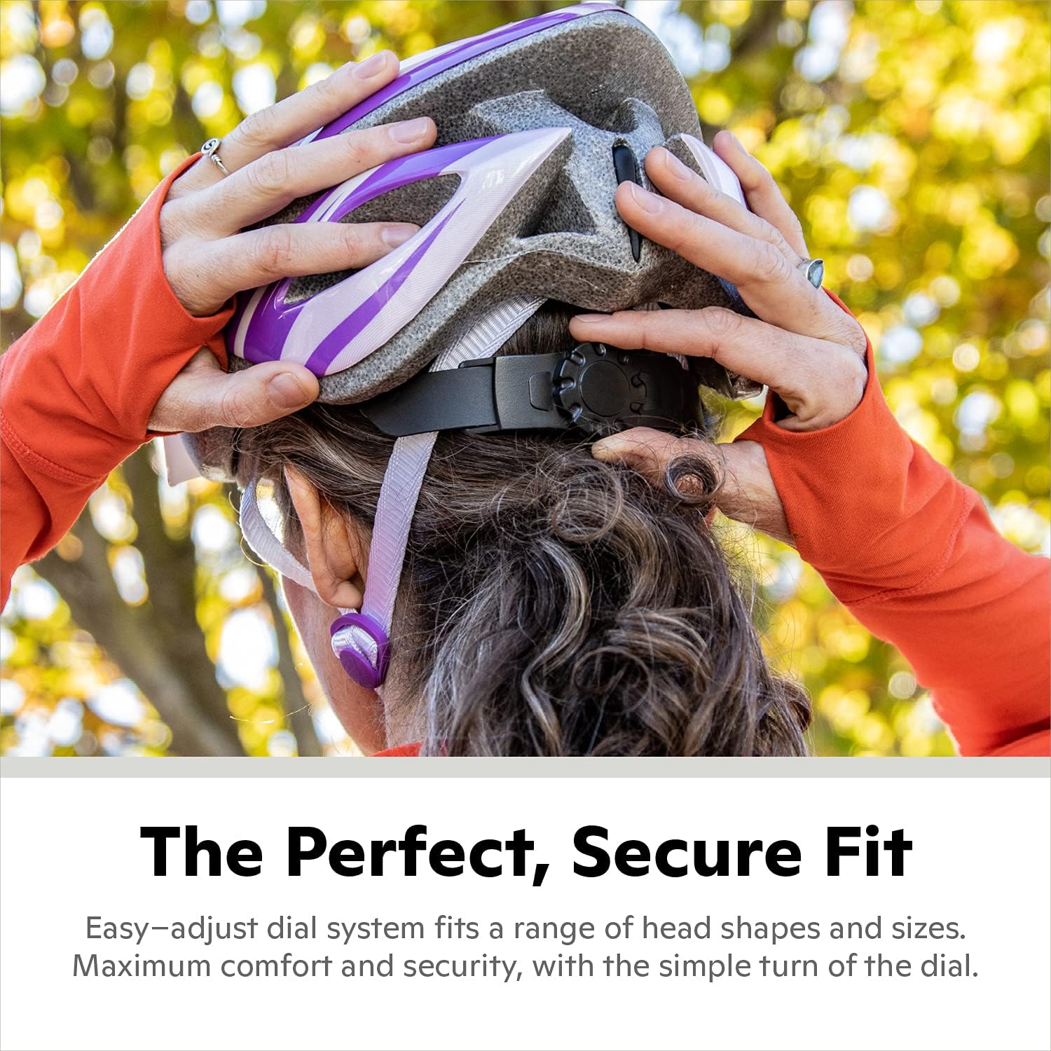 Helmet for Adults, Size 58-62 cm for Riders Ages 14+, Microshell, Adjustable Dial & Straps, Interior Padding, Air Vents, Visor