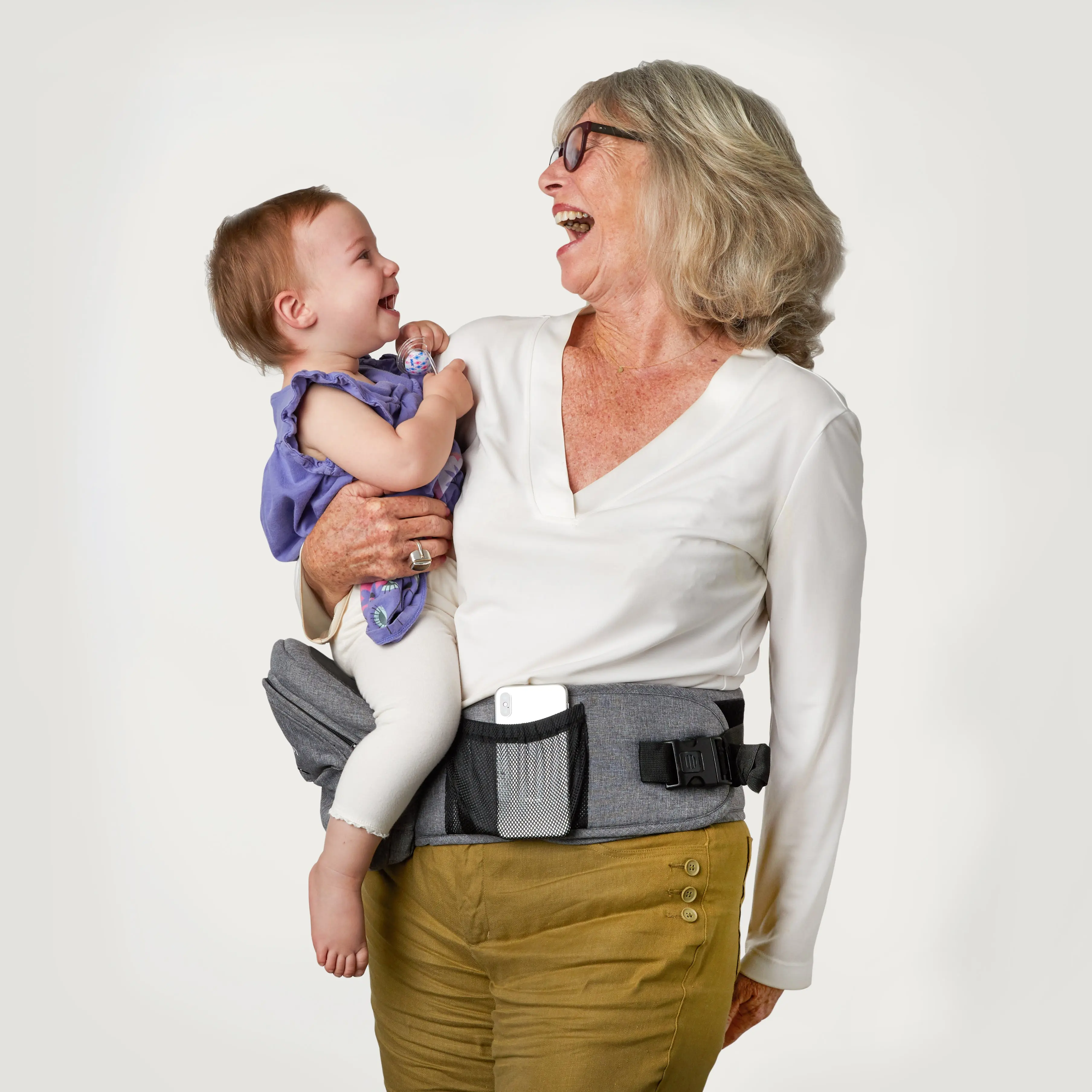 Ergonomic Hip Seat Carrier for Babies and Toddlers 0-3yrs, Safety Approved, Structured Support, Convenient Pockets, Feeding Aid, Durable YKK Zippers, Foam-Free Build