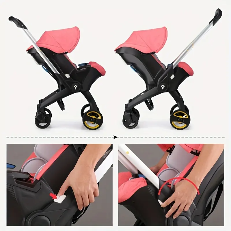All-in-1 Convertible Baby Stroller – Reversible Seat, Lightweight, Compact Folding Travel Stroller