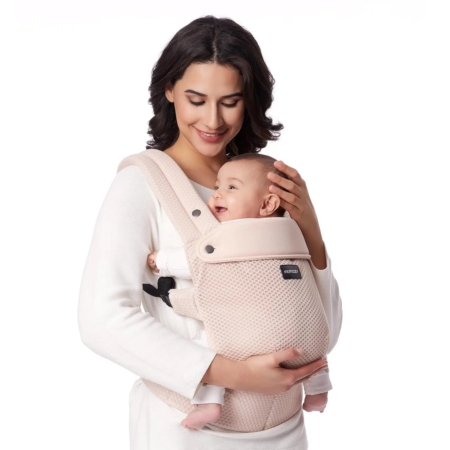 Ergonomic Baby Carrier – Lightweight, Hands-Free Comfort with Lumbar Support for Infants & Toddlers 7–44 lbs