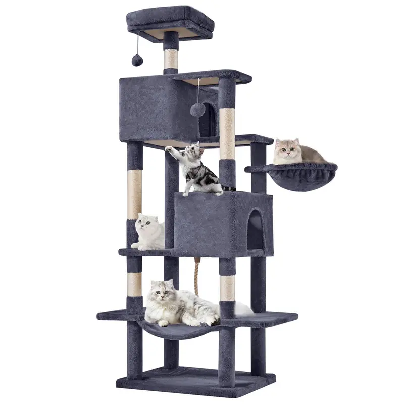 Cat Climbing Shelf, Post Cascading Cat Climbing Shelf