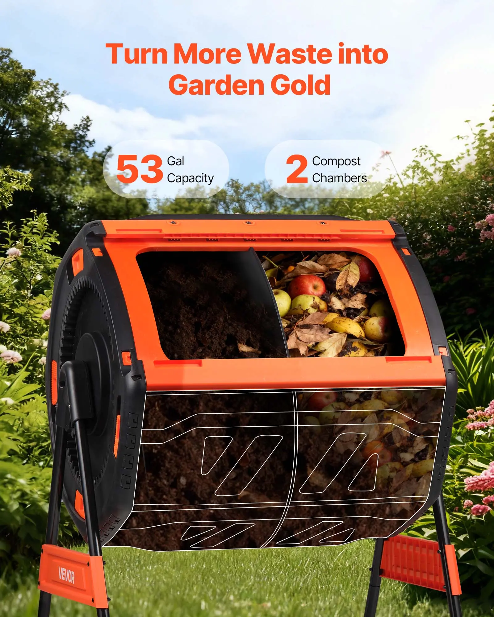 VEVOR Compost Tumbler - View 2