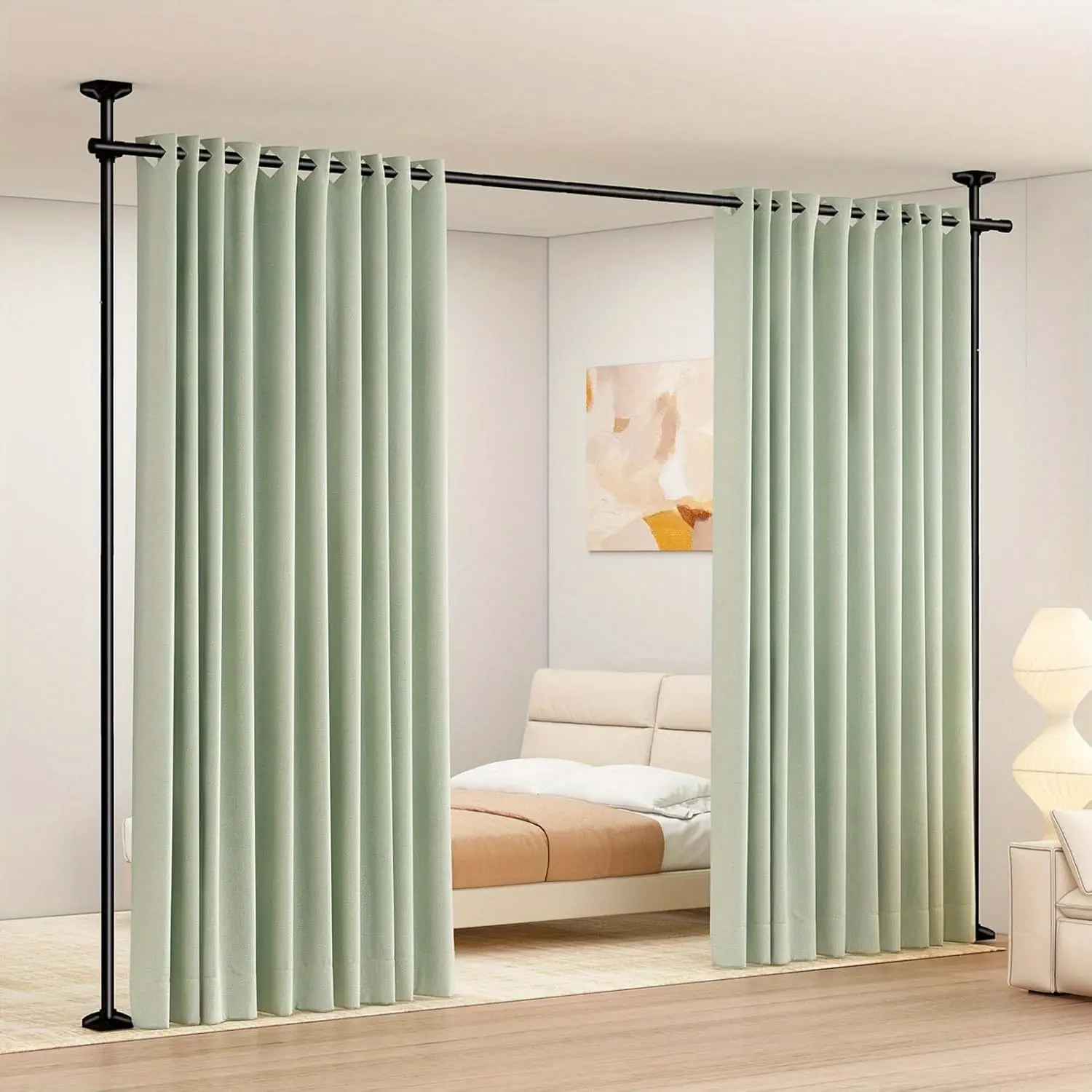 Adjustable Bedroom Partition Rod