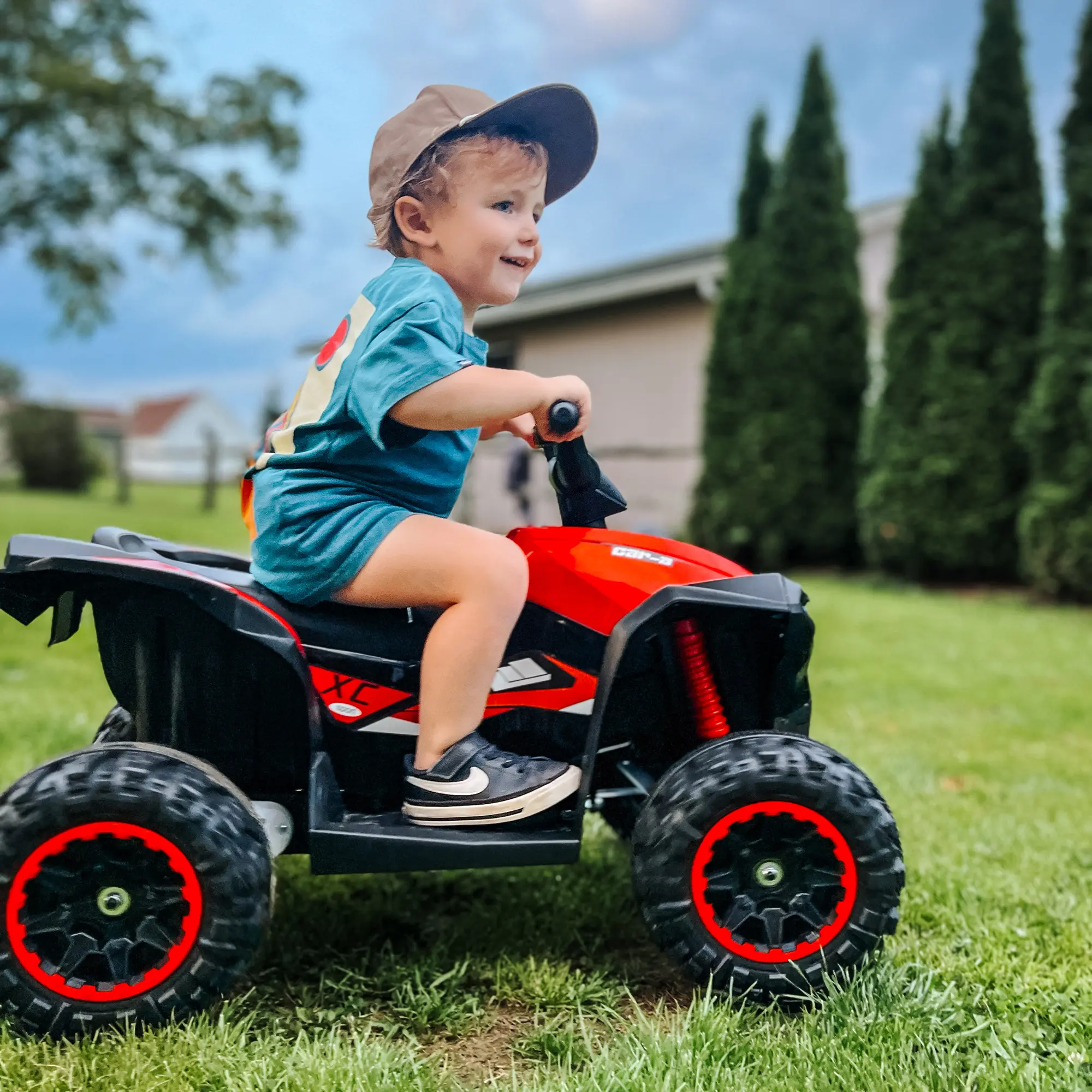 Kids Electric ATV – Ride-On Quad with Forward/Reverse, Durable Wheels & Built-In Music for Outdoor Fun
