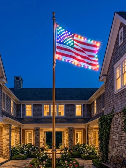 Last Day 49% OFF -  Illuminated 250th Anniversary USA Commemorative Flag - Premium LED Edition (3x5 Ft) -Bestseller