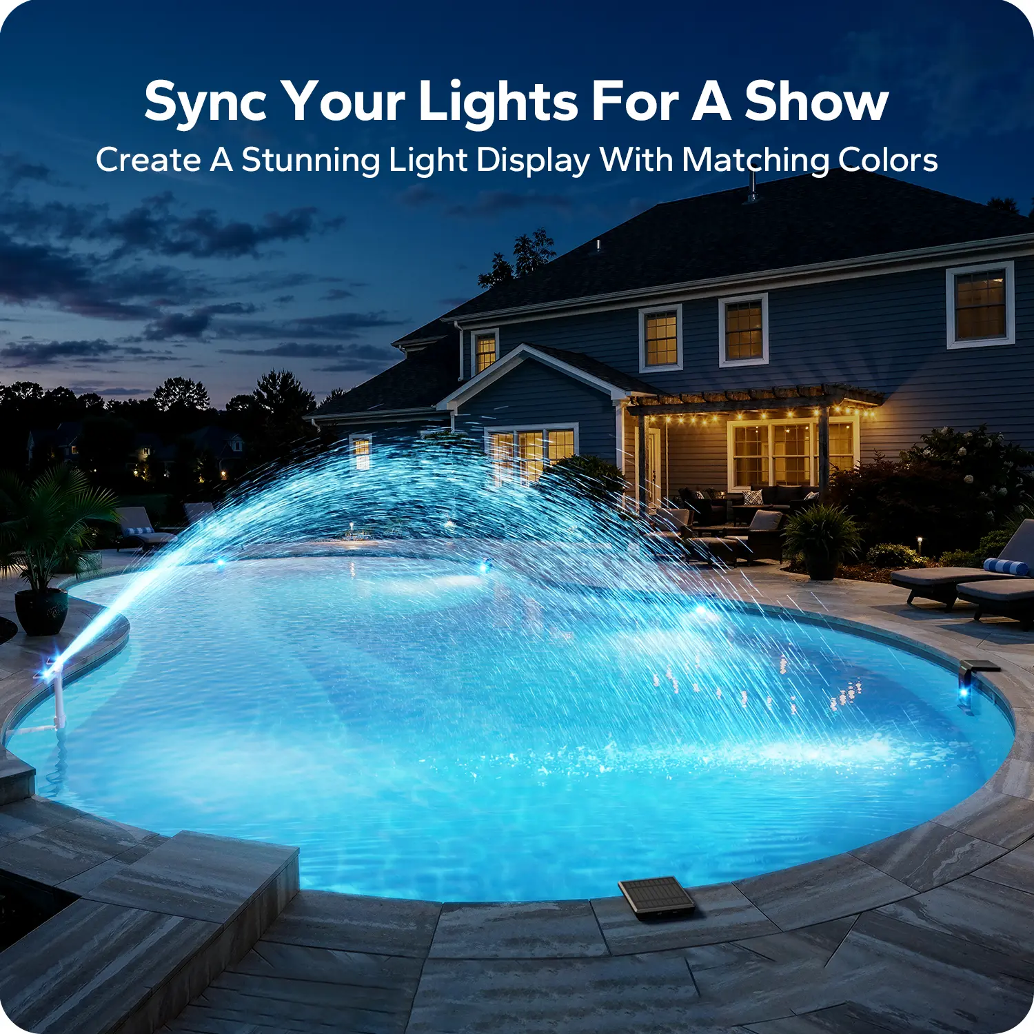 Poolside Solar light