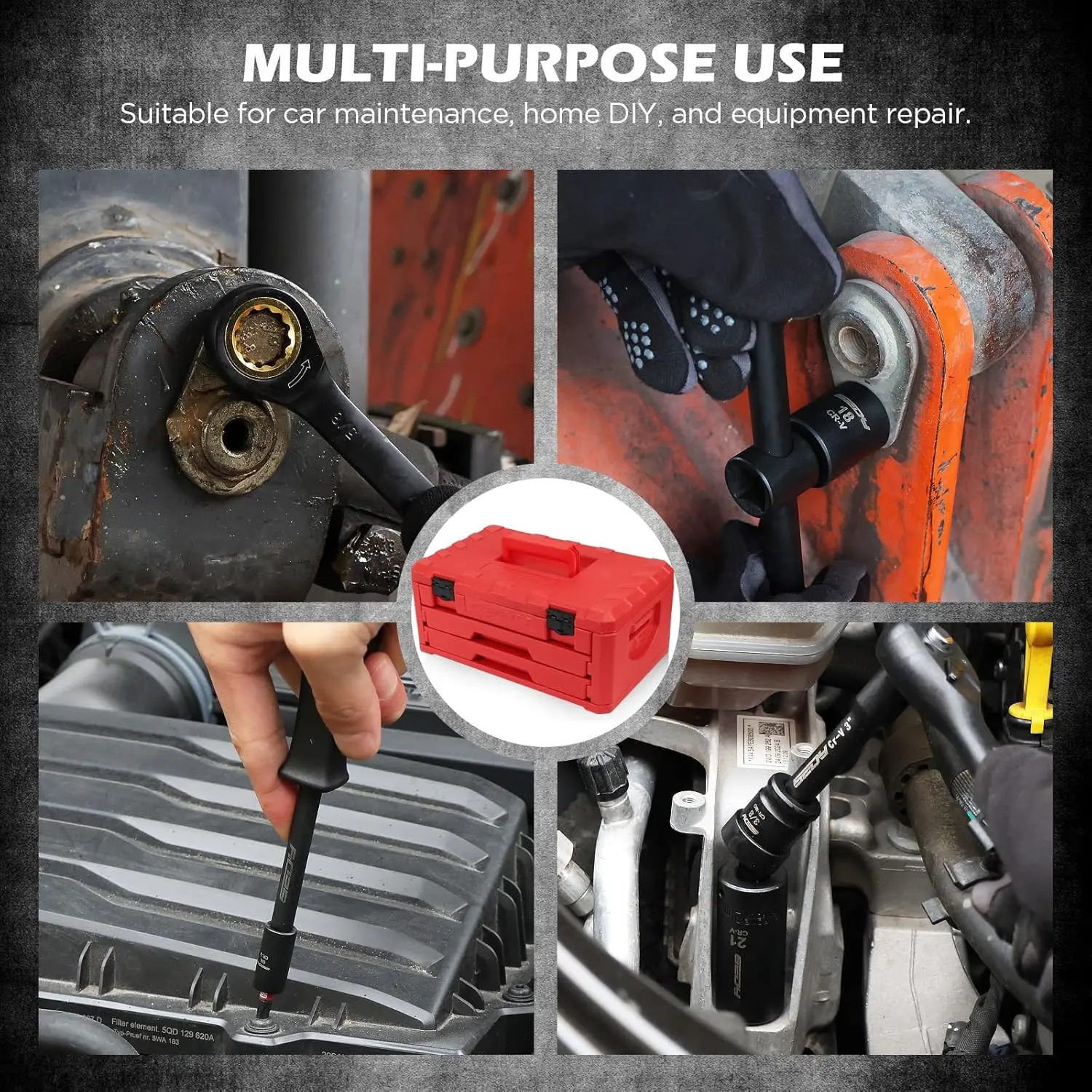 Premium 132-Piece Mechanics Tool Set - SAE/Metric Wrenches