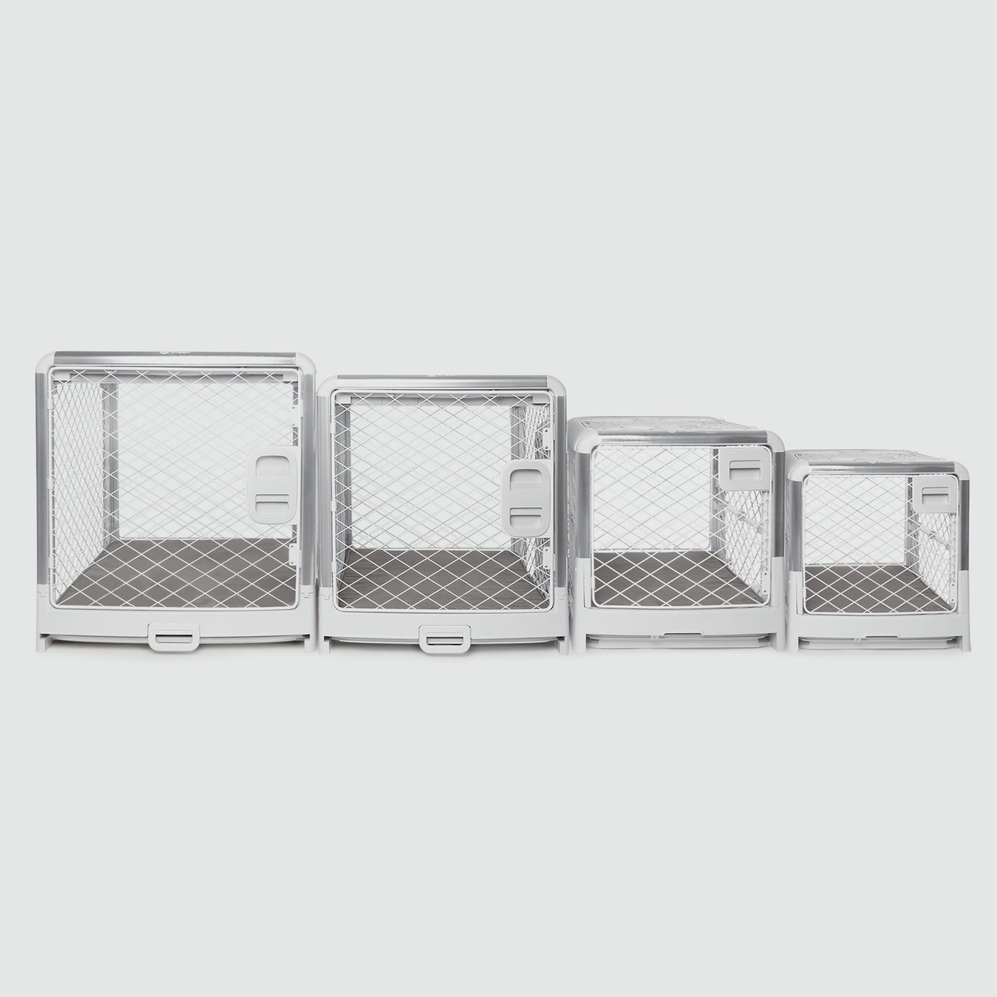 Collapsible Dog Crate with Wheels - Premium Portable Dog Crate - Safe, Stylish, and Convenient Indoor Kennel