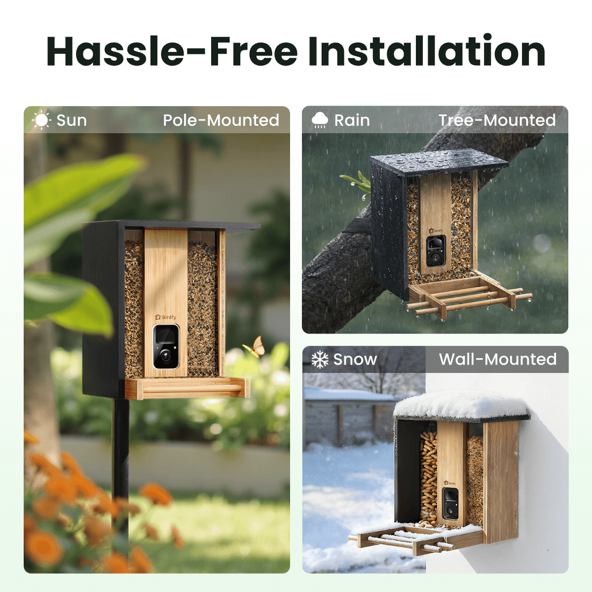Feeder Bamboo - Smart Bird Feeder with Eco-friendly Material