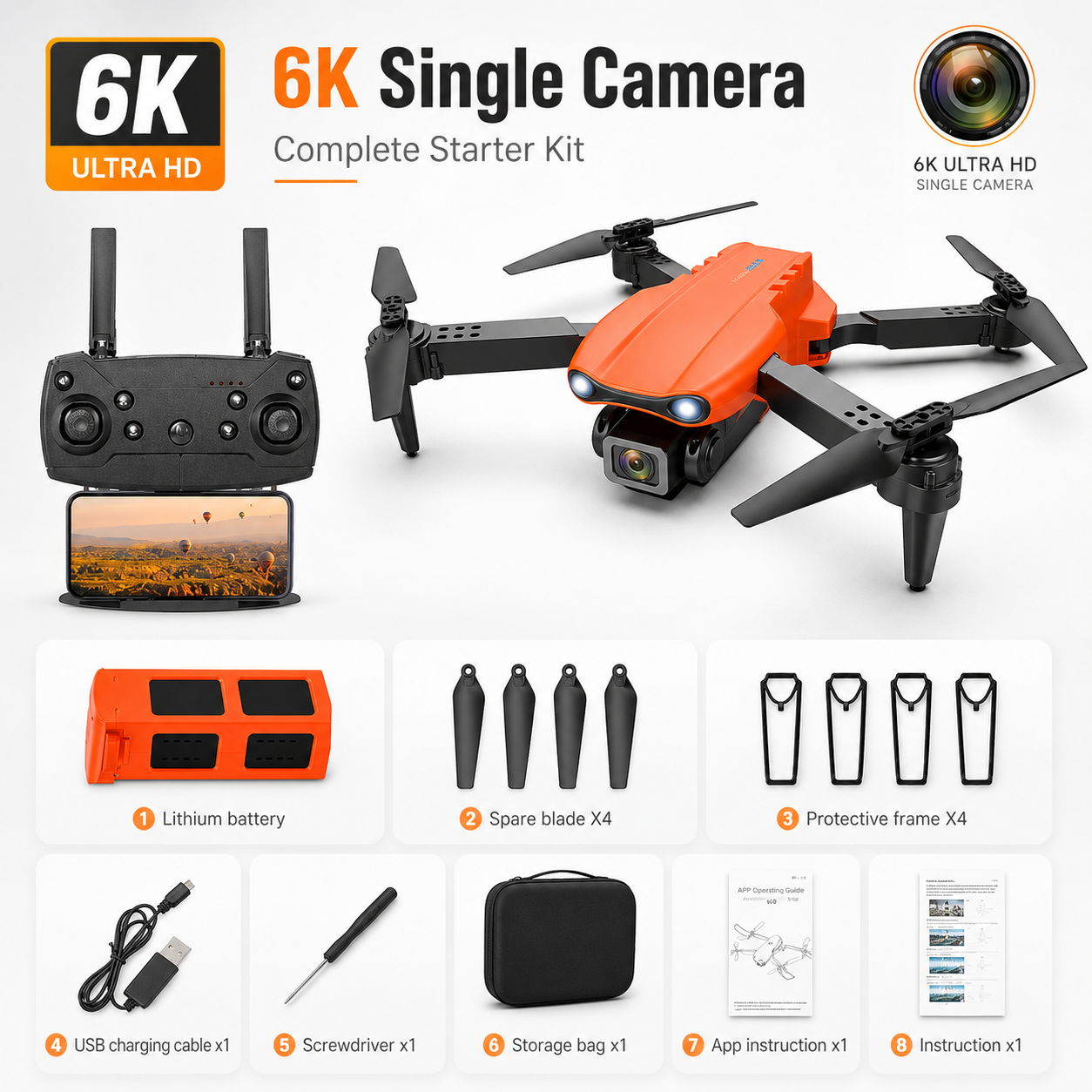 Last Day Sale 70% OFF 2026 New Professional Drone | 6K Camera | 5G | 3-Axis Gimbal | 360° Obstacle Avoidance Technology