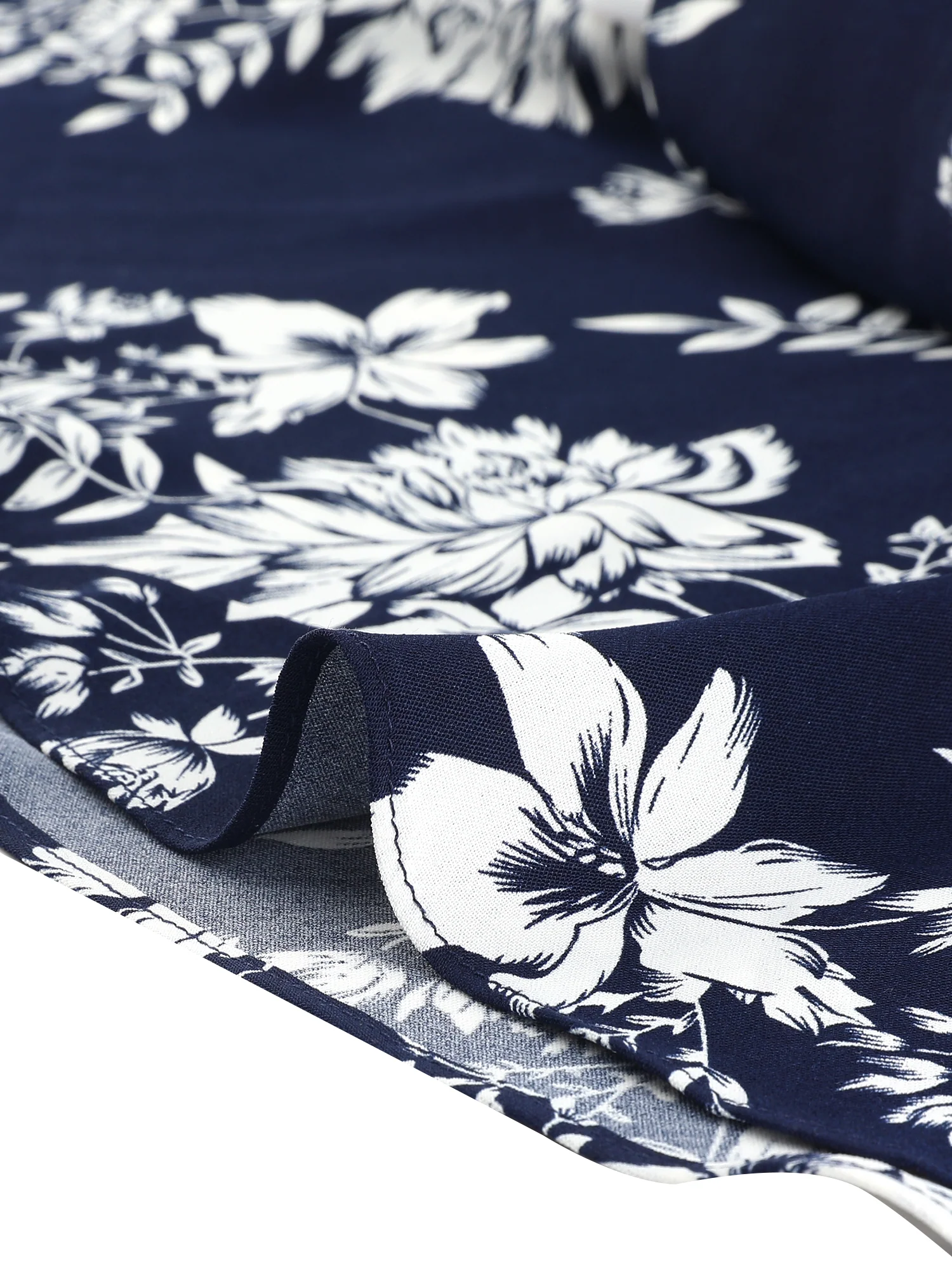 Work flower Print Contrast Panel 2pc Sets Chiffon V Neck Jacket Dress