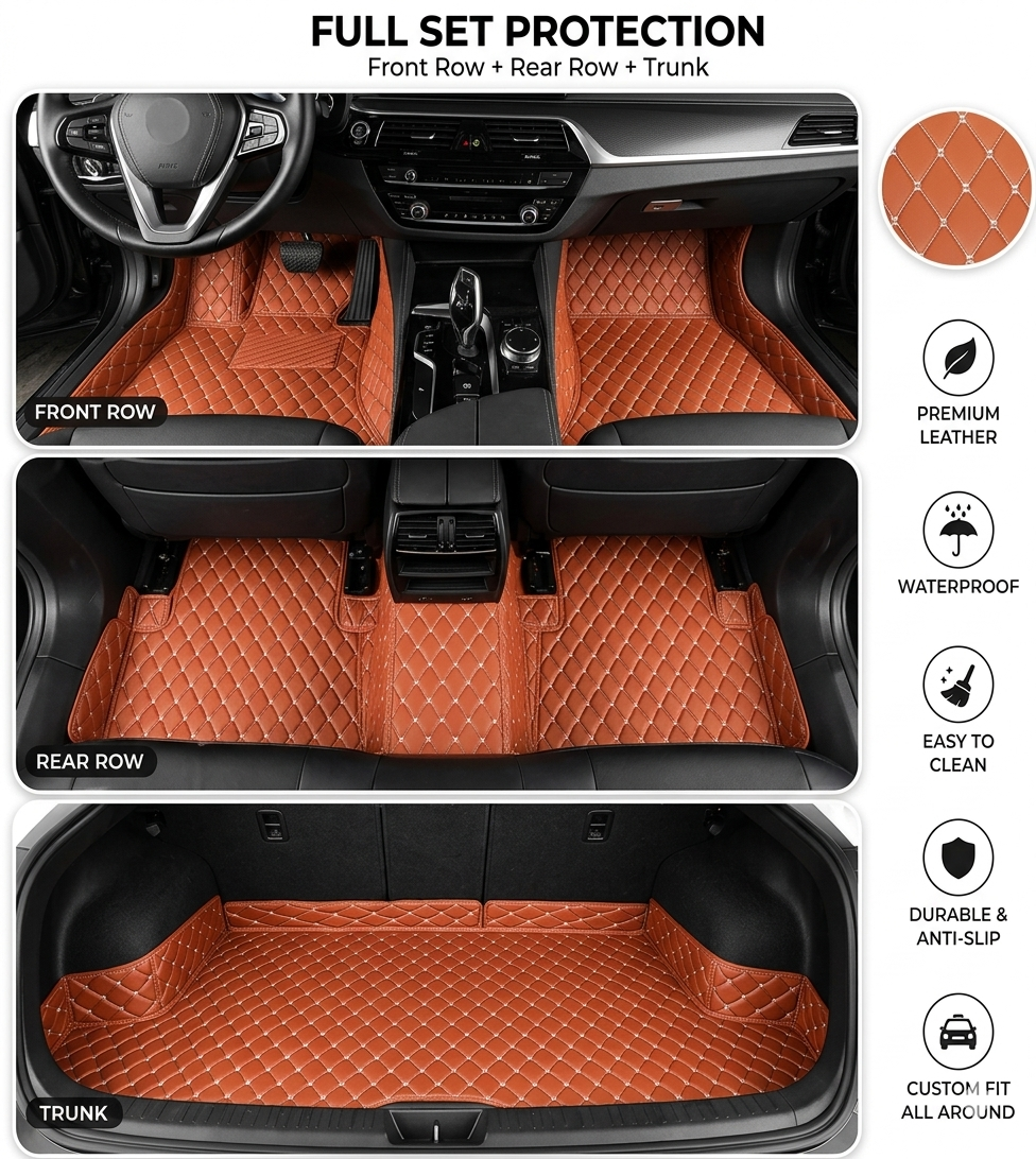 Heavy Duty Universal Fit Car Mats, SUVs, and Trucks