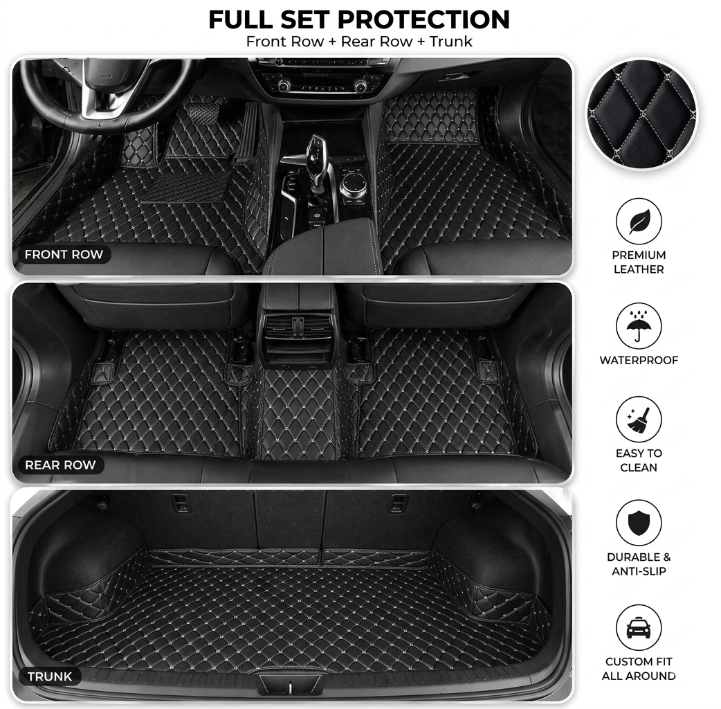 Heavy Duty Universal Fit Car Mats, SUVs, and Trucks