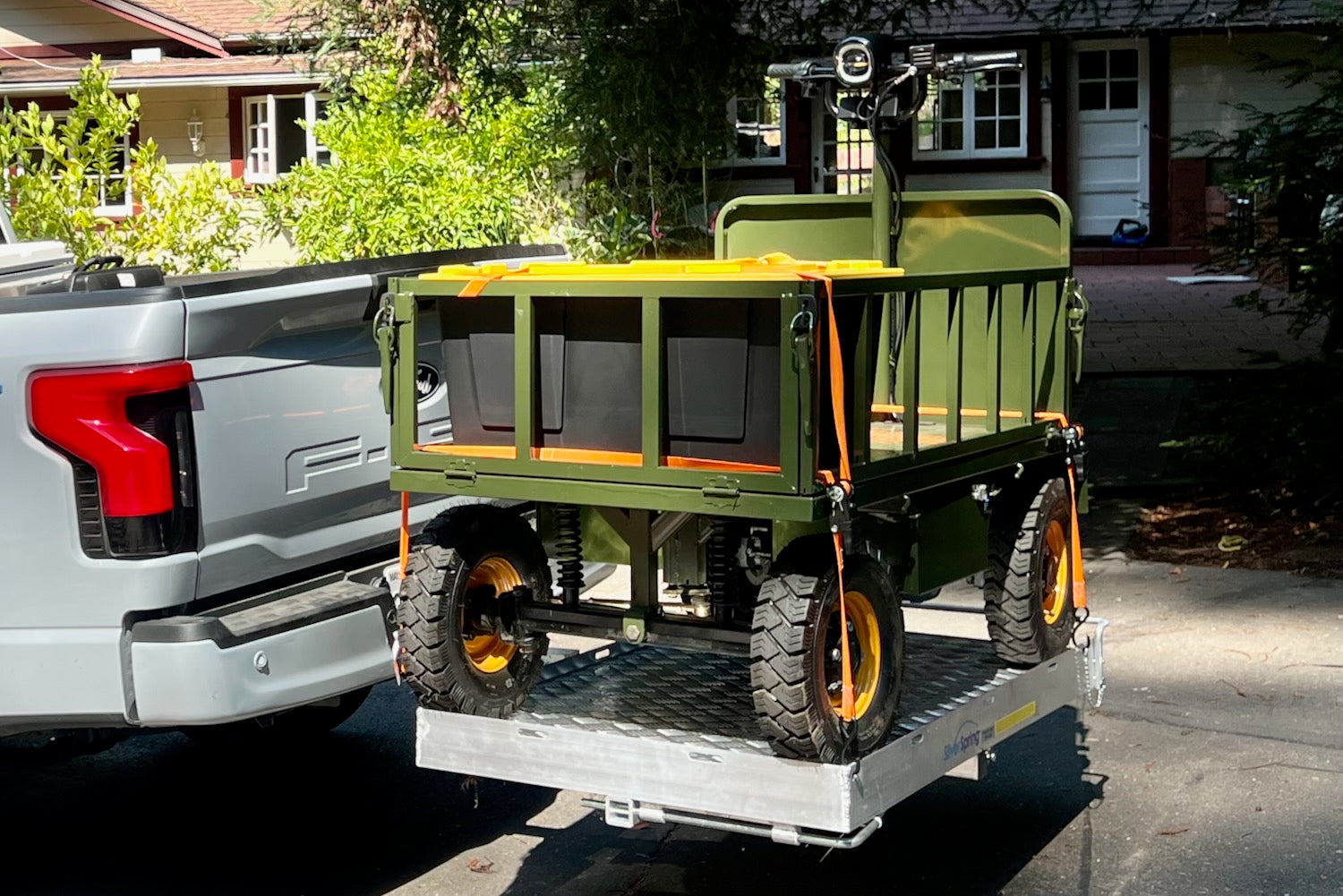 Dual battery Electric trolley, farms, flower gardens, street vendors