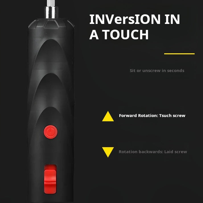3.6V Mini Cordless Electric Screwdriver Rechargeable with LED Light and Magnetic Bits for Home DIY and Repairs Tools