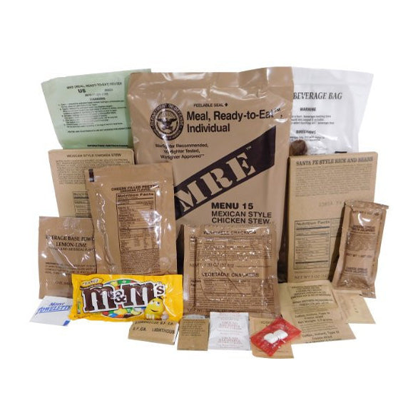 Military MRE Case Inspection Date Dec 2025 or newer with ACU Ruck Sack Combo!