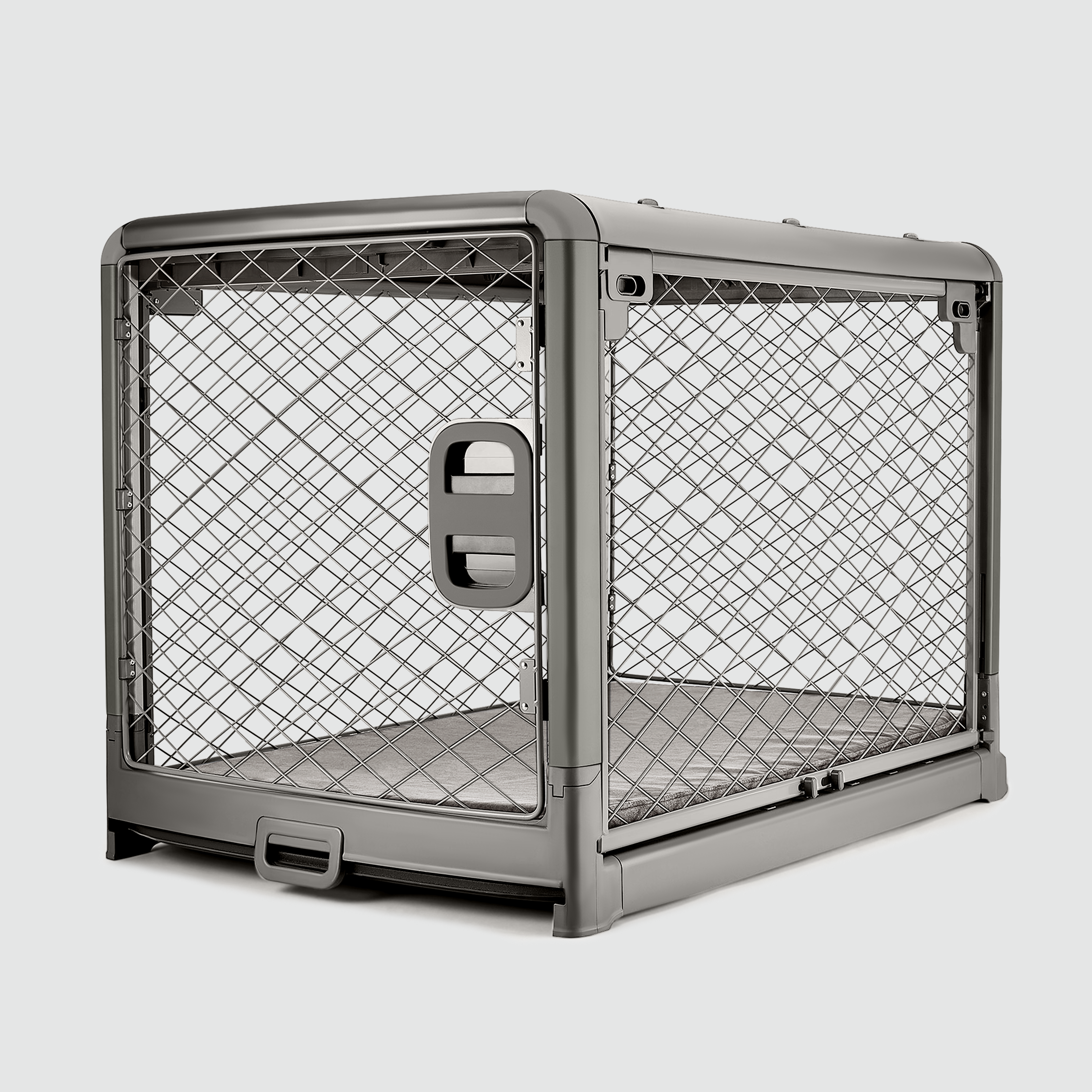 Collapsible Dog Crate with Wheels - Premium Portable Dog Crate - Safe, Stylish, and Convenient Indoor Kennel