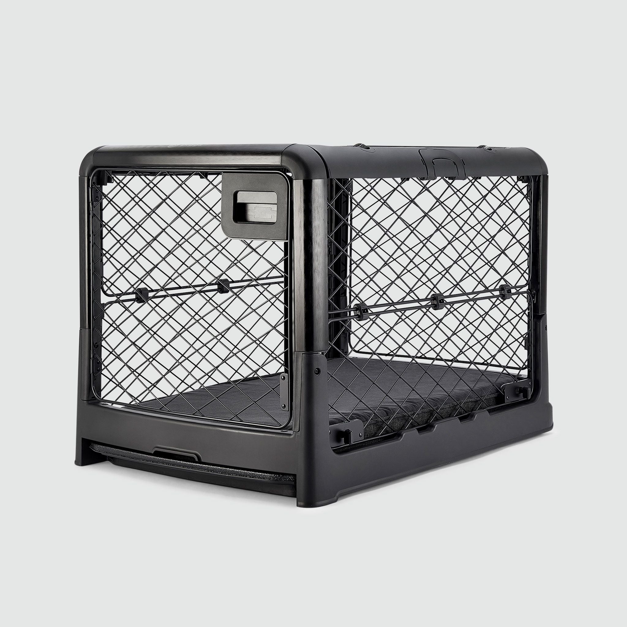 Collapsible Dog Crate with Wheels - Premium Portable Dog Crate - Safe, Stylish, and Convenient Indoor Kennel