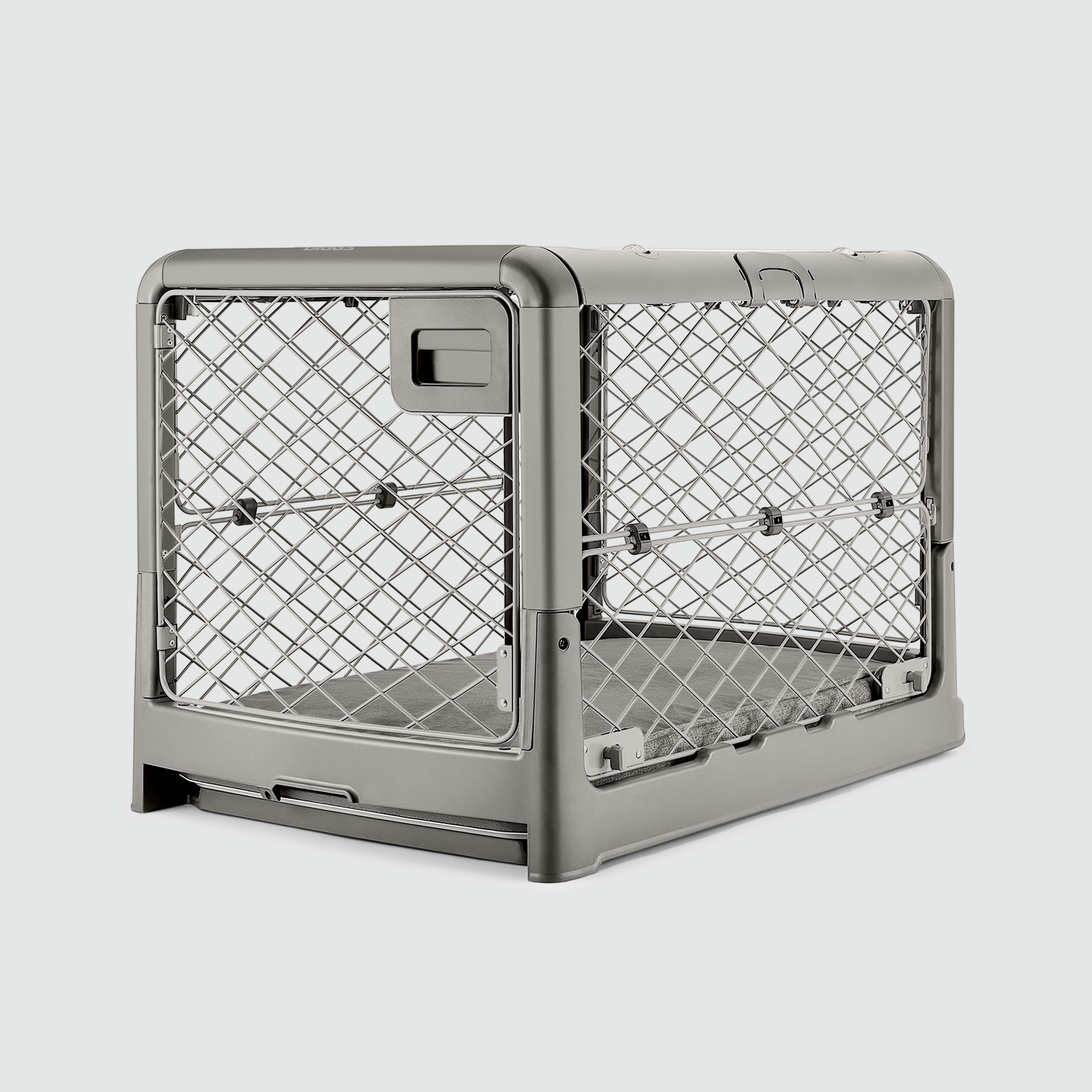 Collapsible Dog Crate with Wheels - Premium Portable Dog Crate - Safe, Stylish, and Convenient Indoor Kennel