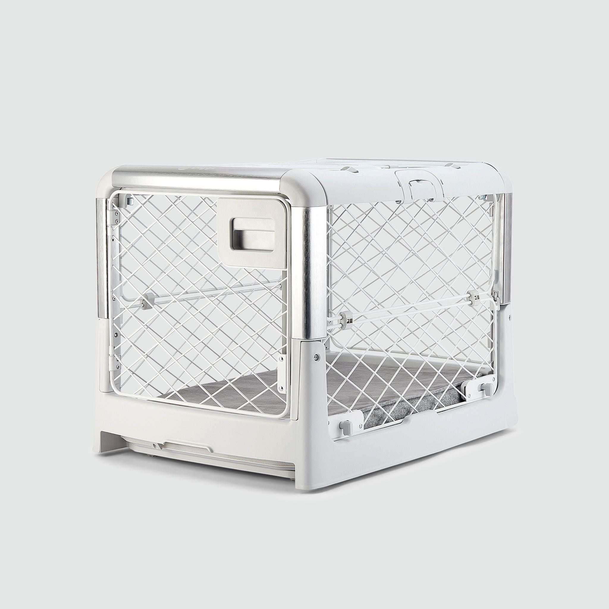 Collapsible Dog Crate with Wheels - Premium Portable Dog Crate - Safe, Stylish, and Convenient Indoor Kennel