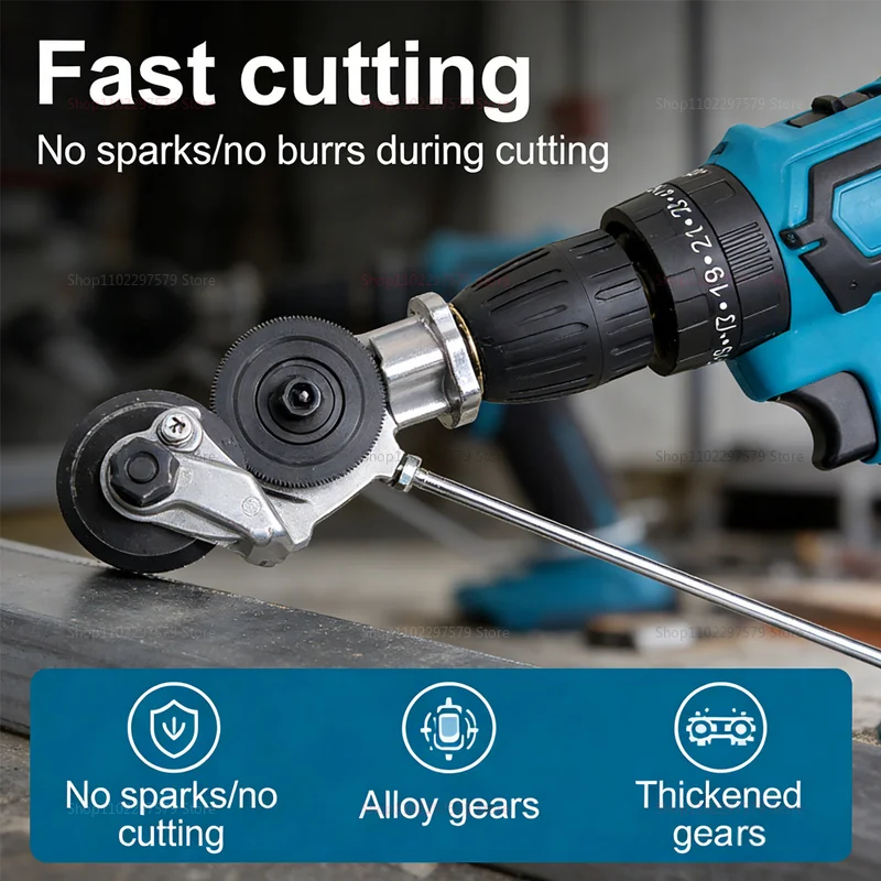 Metal Plate Cutter Attachment (Universal Electric Drill Shears)