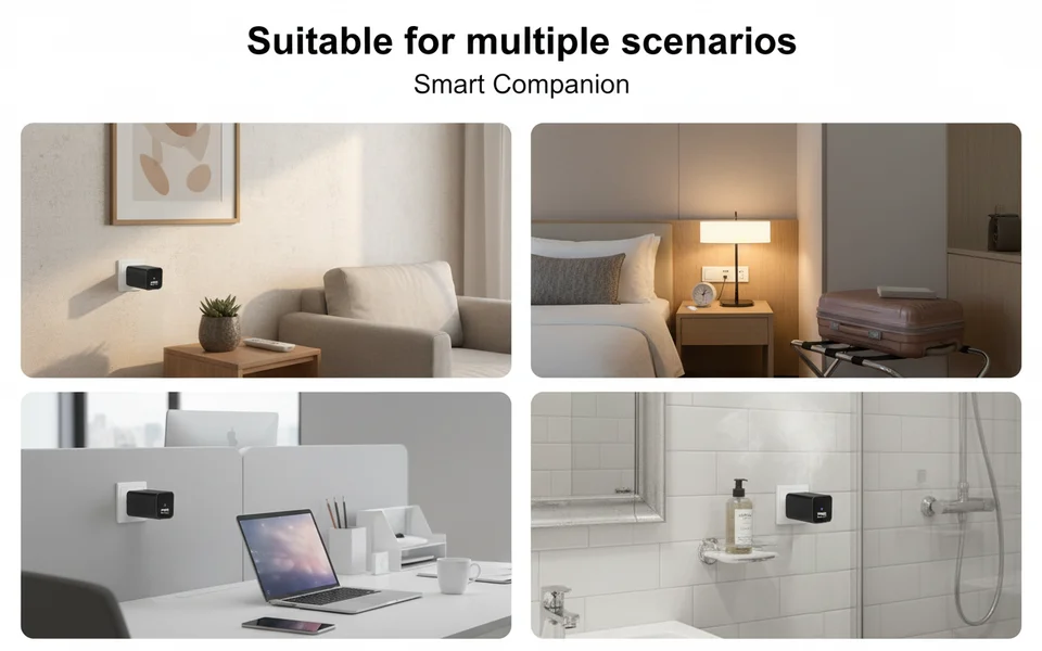 Mini Security Camera 1080P HD, Motion Detection, Remote View, Recording, USB Phone Charger