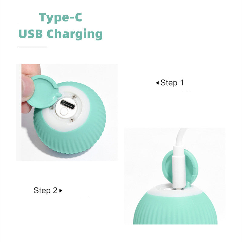 Smart Gravity Auto-Rolling Cat Toy