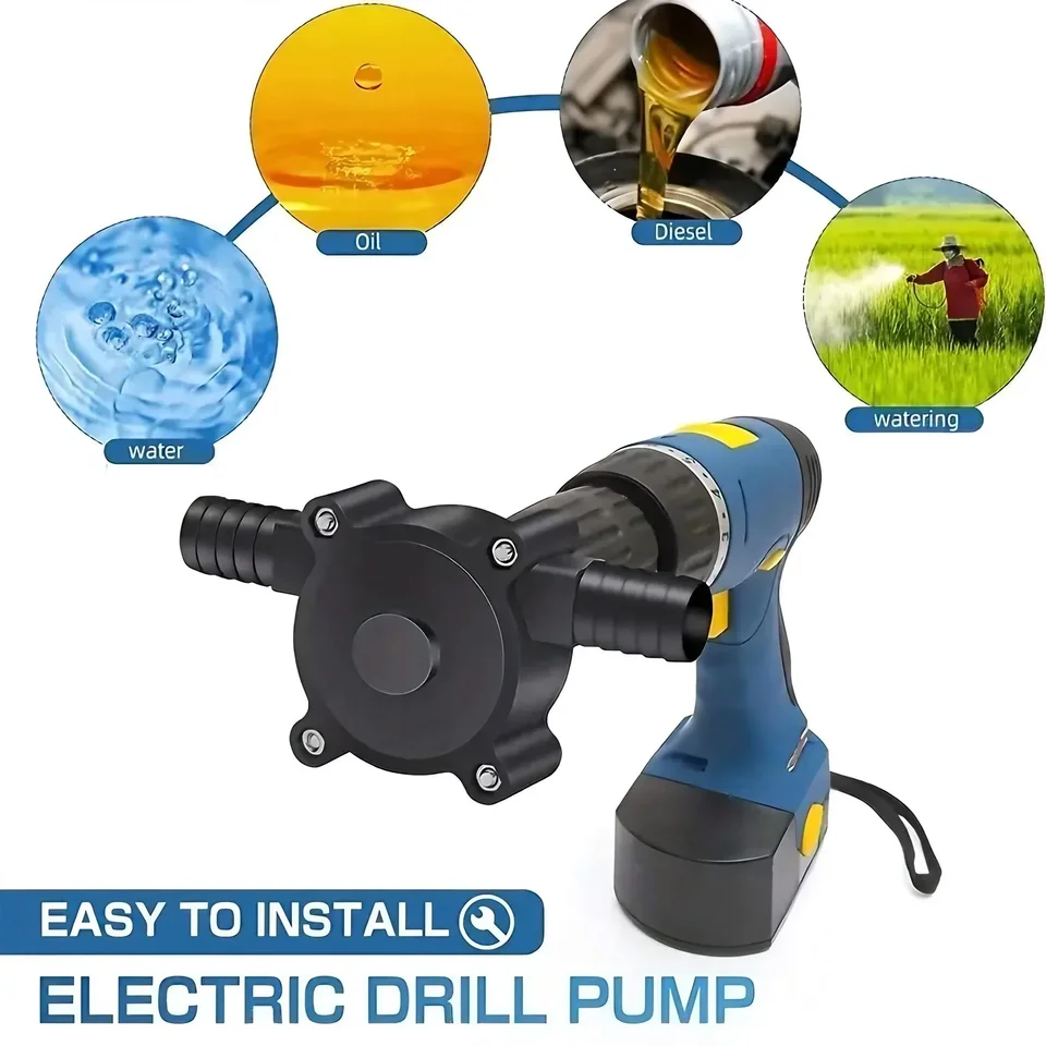 Portable Electric Drill Water Pump (Heavy-Duty Self-Priming)