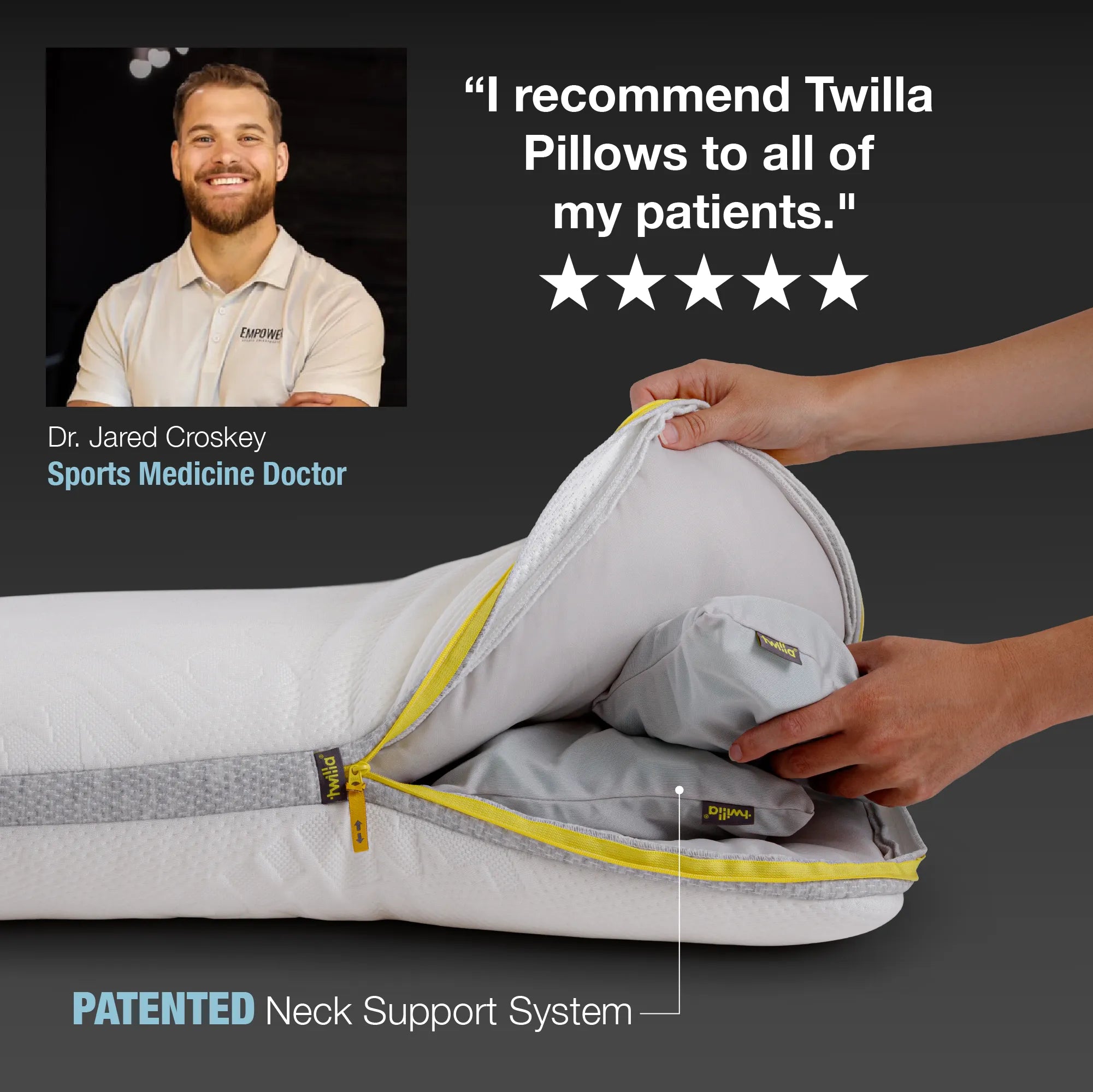 Adjustable Memory Foam Pillow — Personalized Cervical Support, Relieves Neck Pain