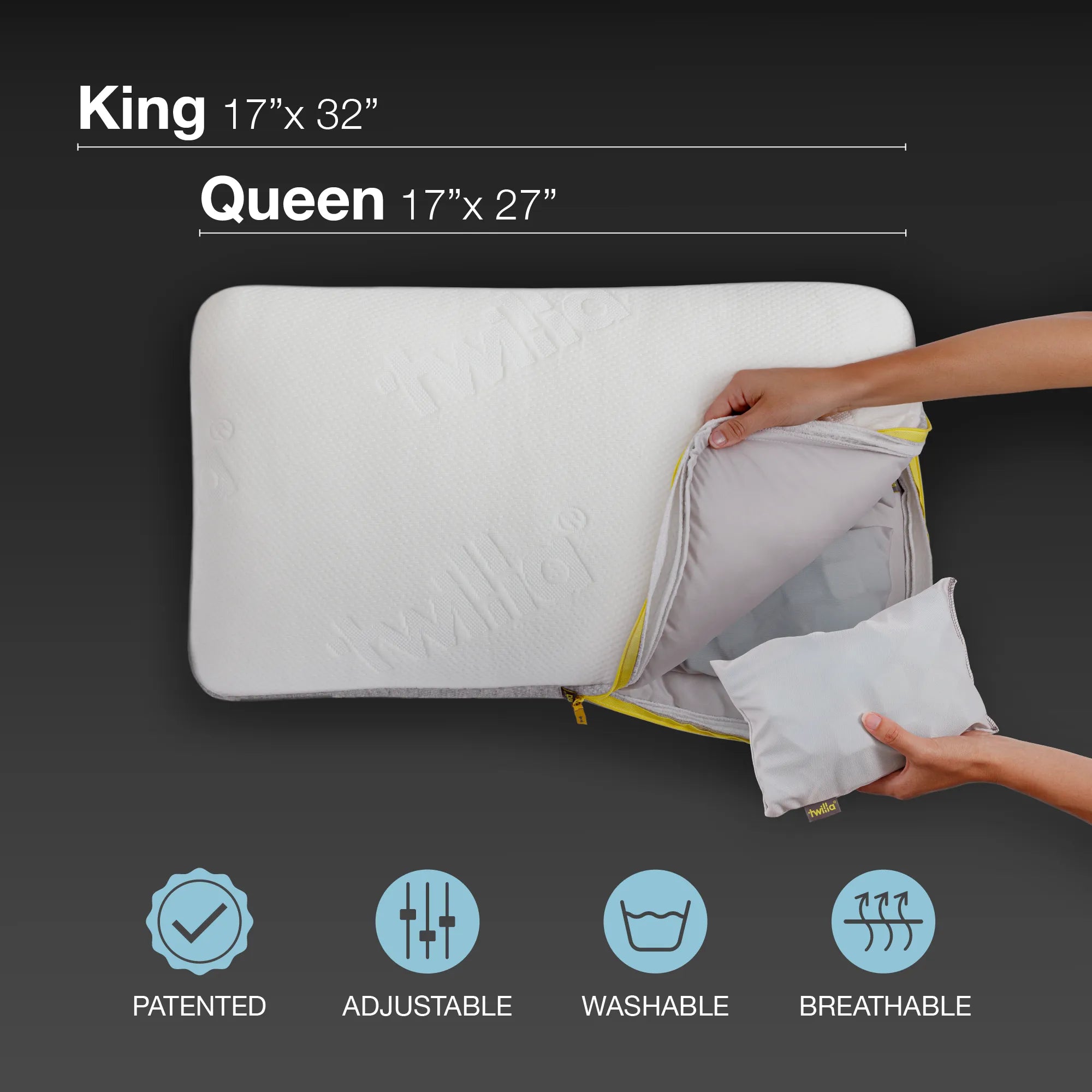 Adjustable Memory Foam Pillow — Personalized Cervical Support, Relieves Neck Pain