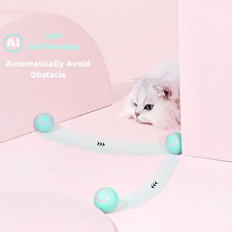 Smart Gravity Auto-Rolling Cat Toy