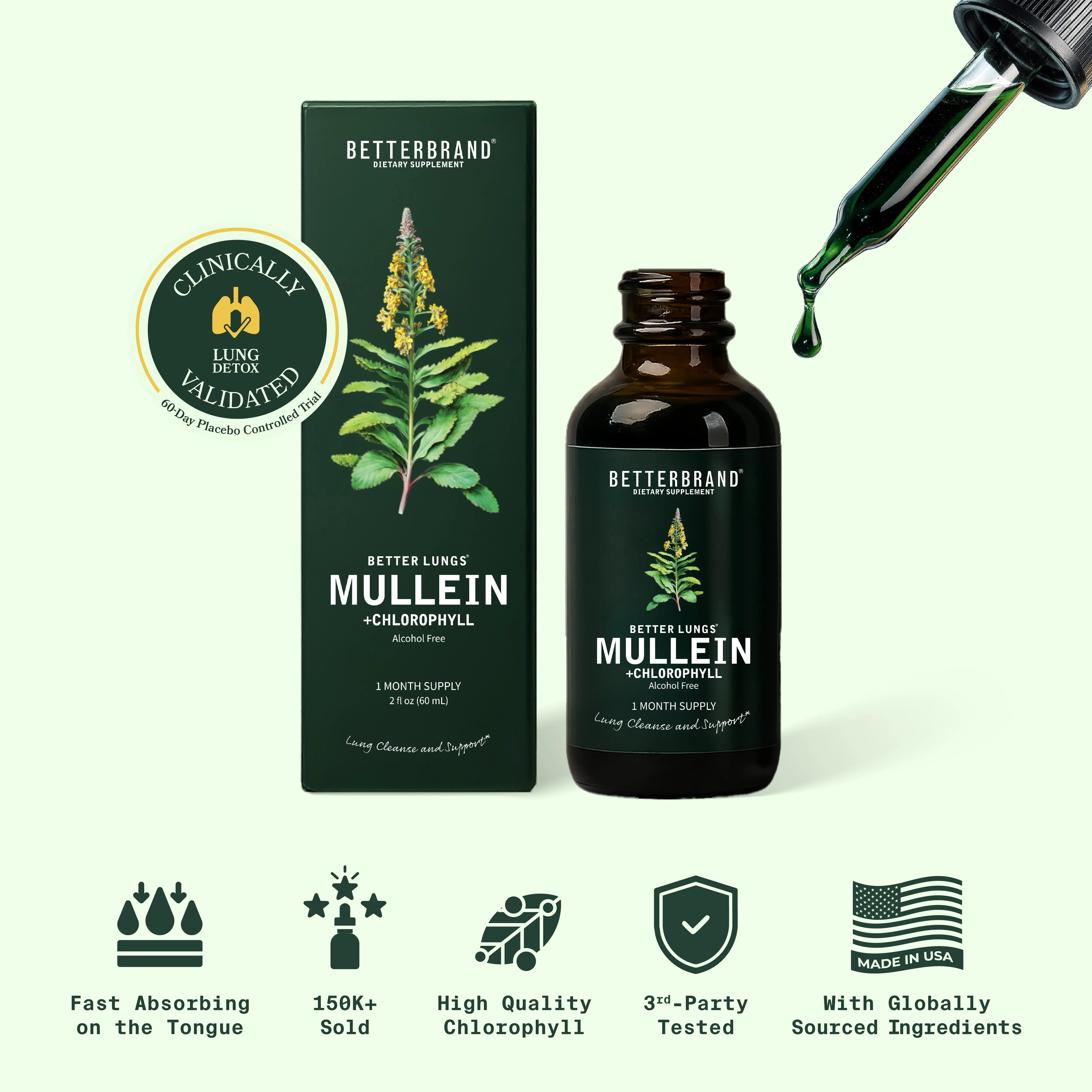 Leaf & Chlorophyll Drops - Lung Detox