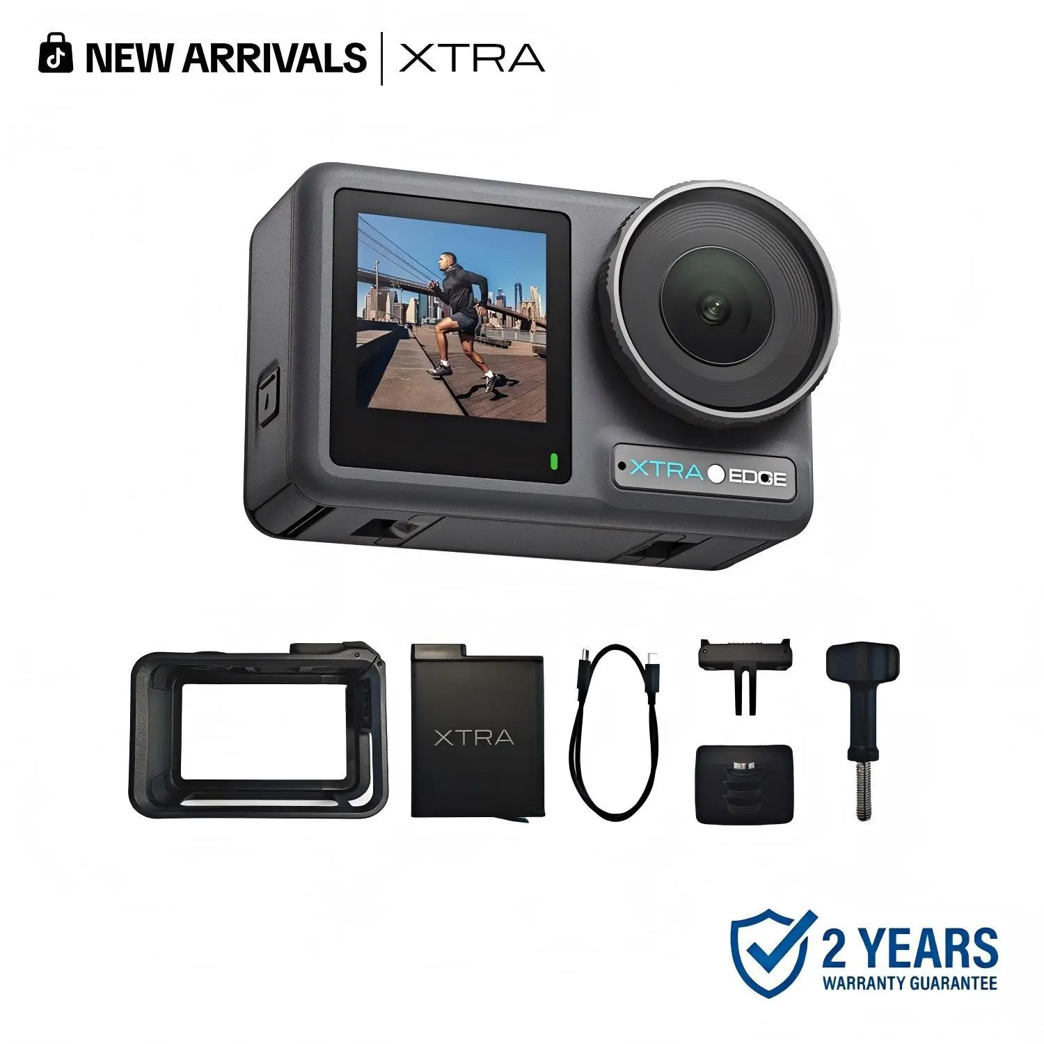 Action Camera – 4K Cinematic Video, Advanced Stabilization & Waterproof Design for Adventure & Vlogging