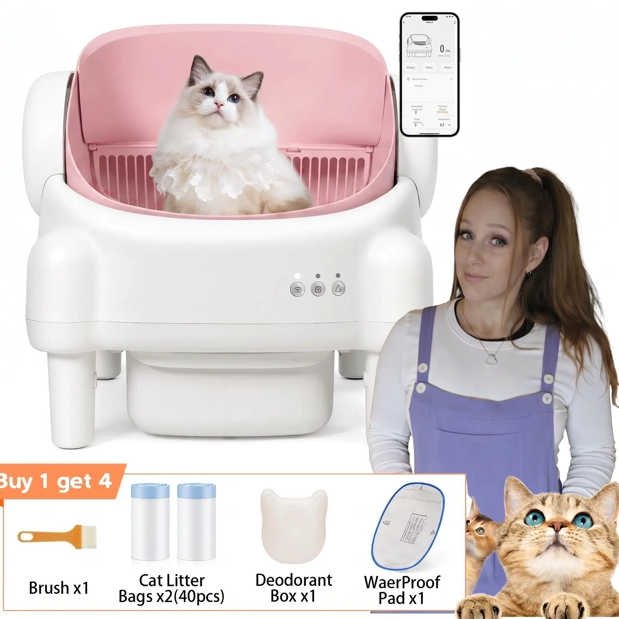Smart Self-Cleaning Litter Box
