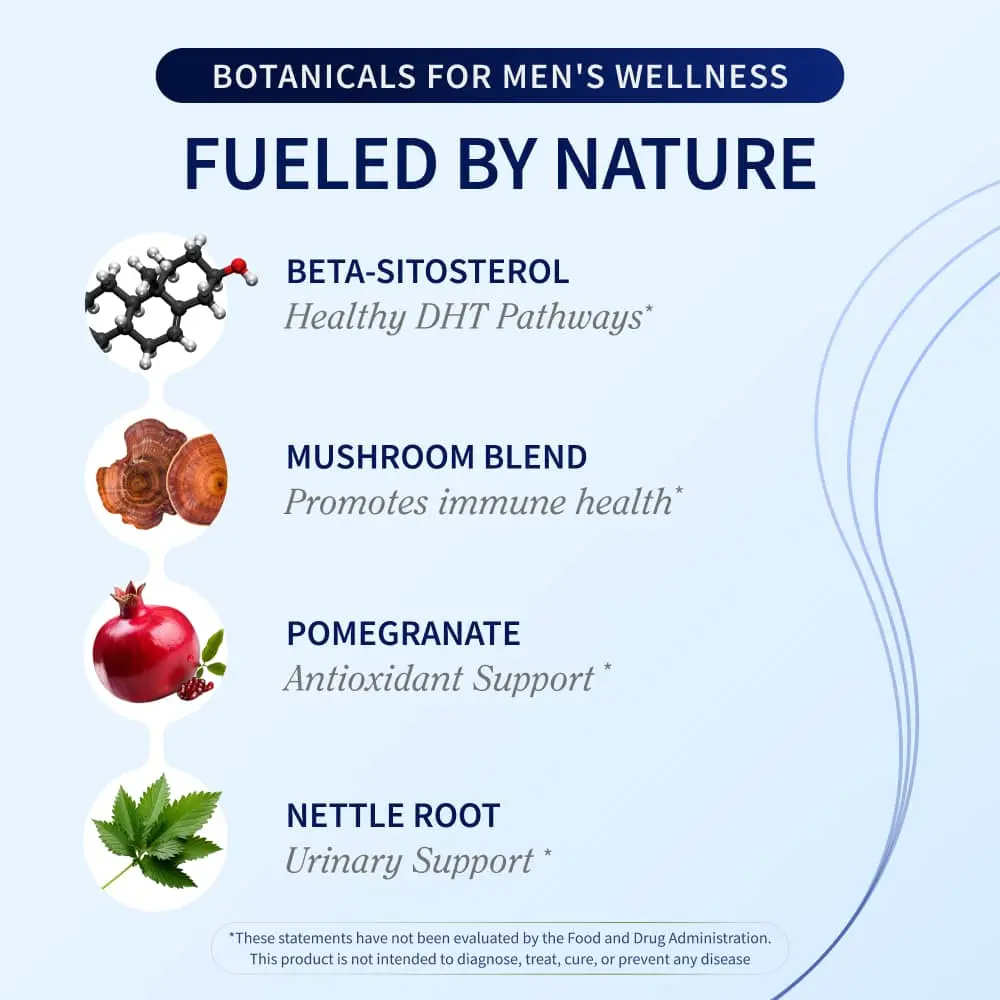 Prostate Health and Nitric Oxide Chews - Inflammation Support - Urinary & Bladder Function - Supports Blood Flow & Energy