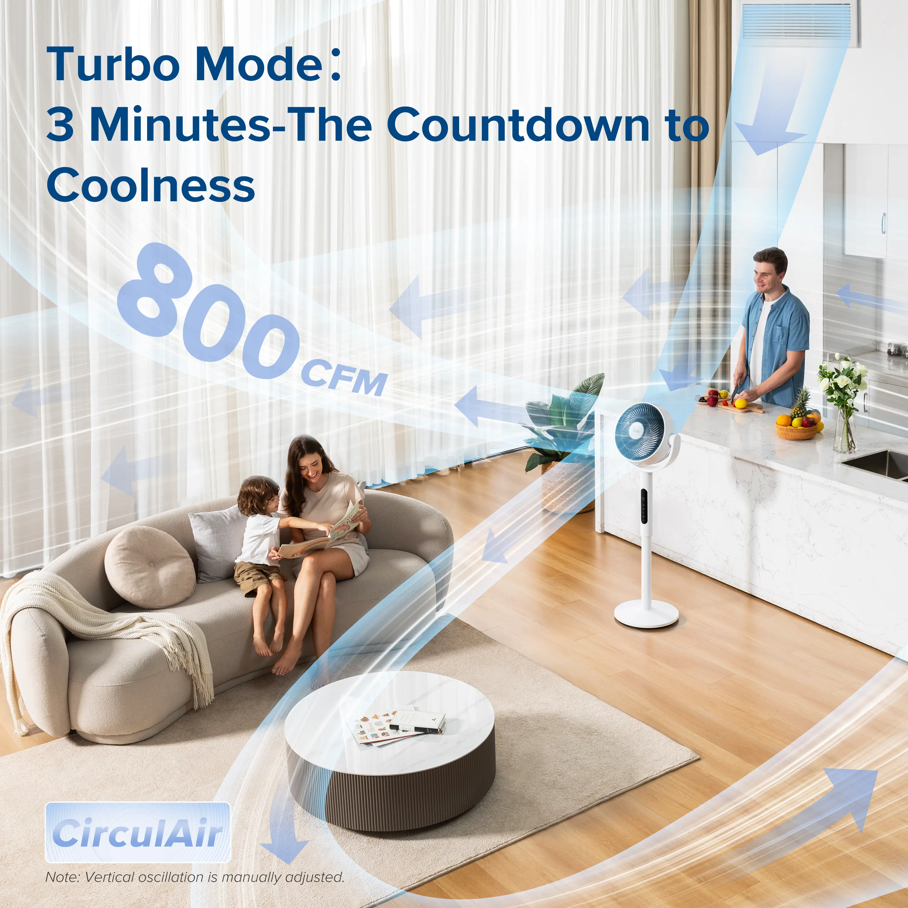 Portable Tower Cooling Fan with 9 Speeds, Ultra-Quiet 20dB, Remote Control & Pedestal/Tabletop Modes