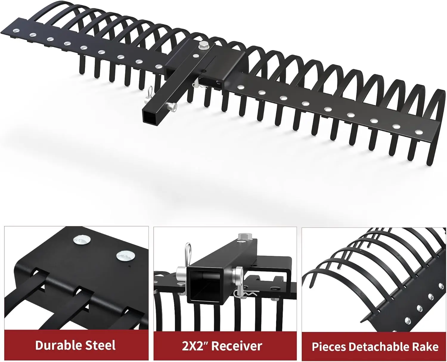 48" / 60" Tow Behind Landscape Rake