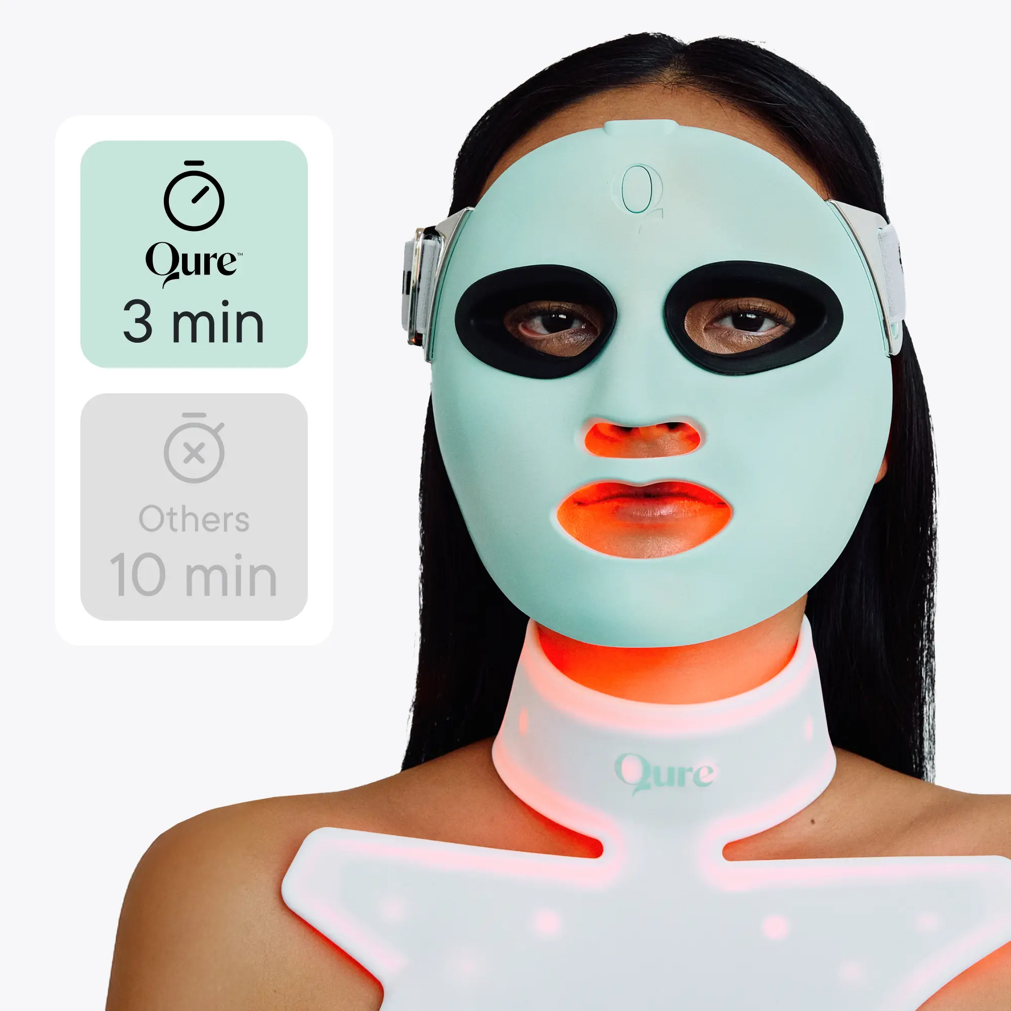 LED Light Therapy Face Mask – Red, Blue & Infrared Light Treatment for Wrinkles & Acne with Smart App Control