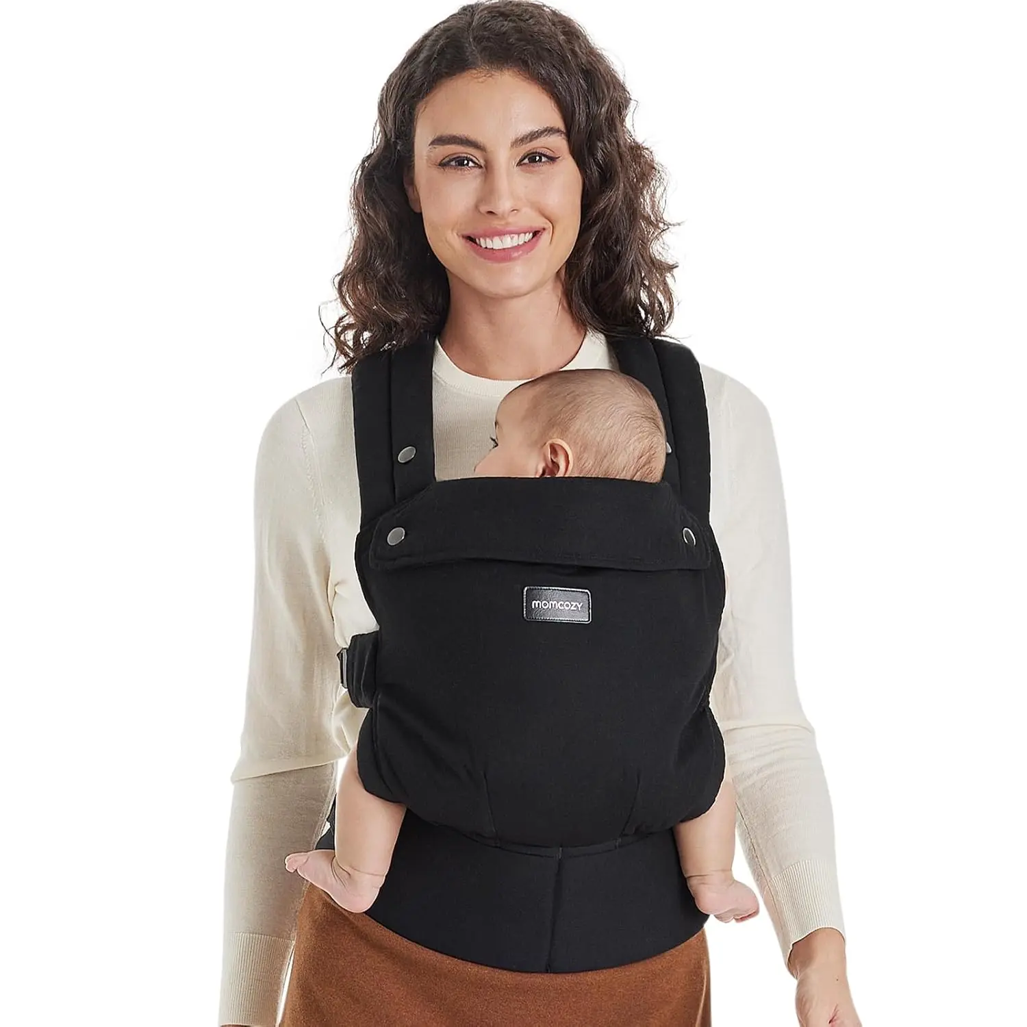 Ergonomic Baby Carrier – Lightweight, Hands-Free Comfort with Lumbar Support for Infants & Toddlers 7–44 lbs