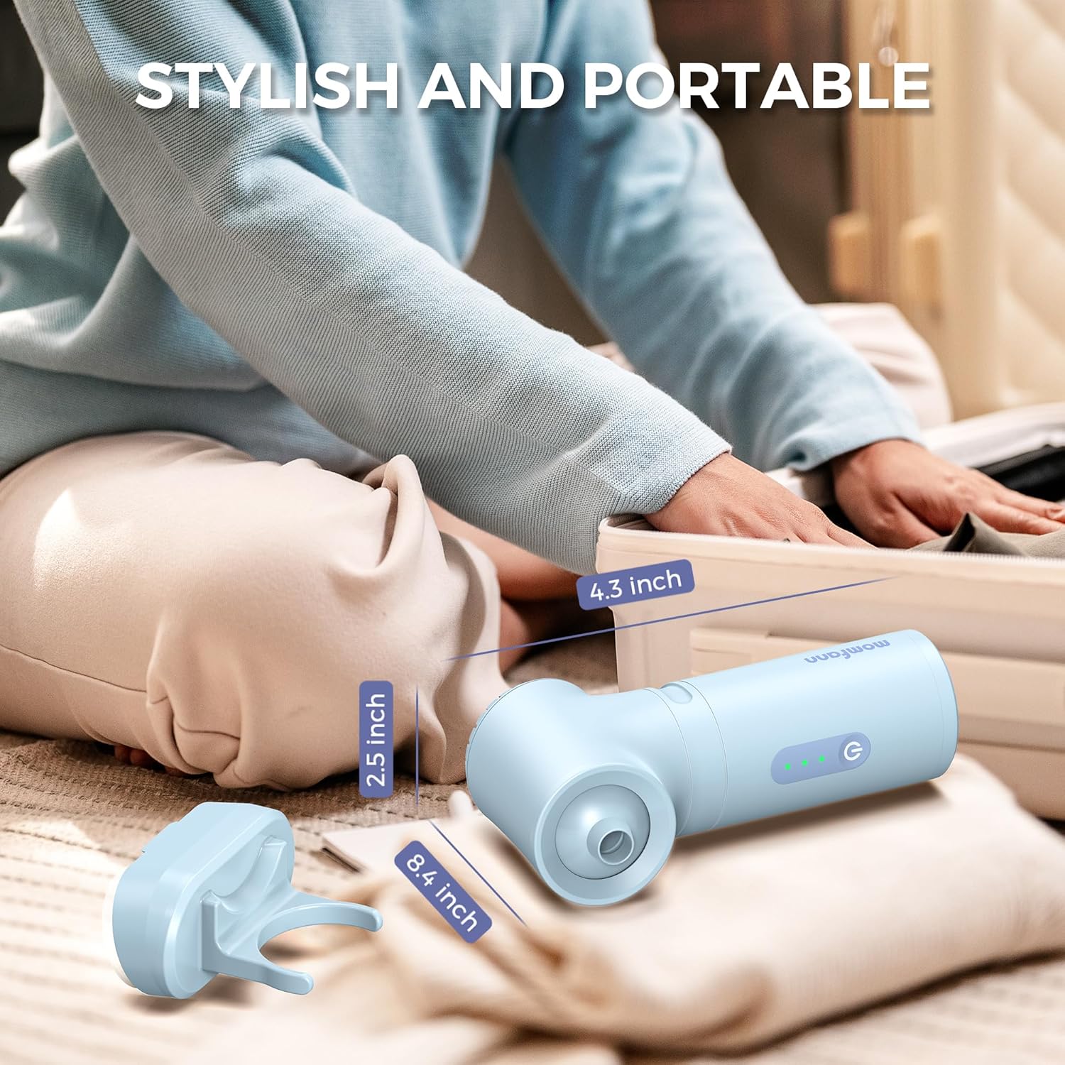 Jet Spa/Bubble Mode, Cordless Portable Bathtub Accessories with 3-Level Adjustable Speed, Bathtub Jets for Home Spa, Relaxing