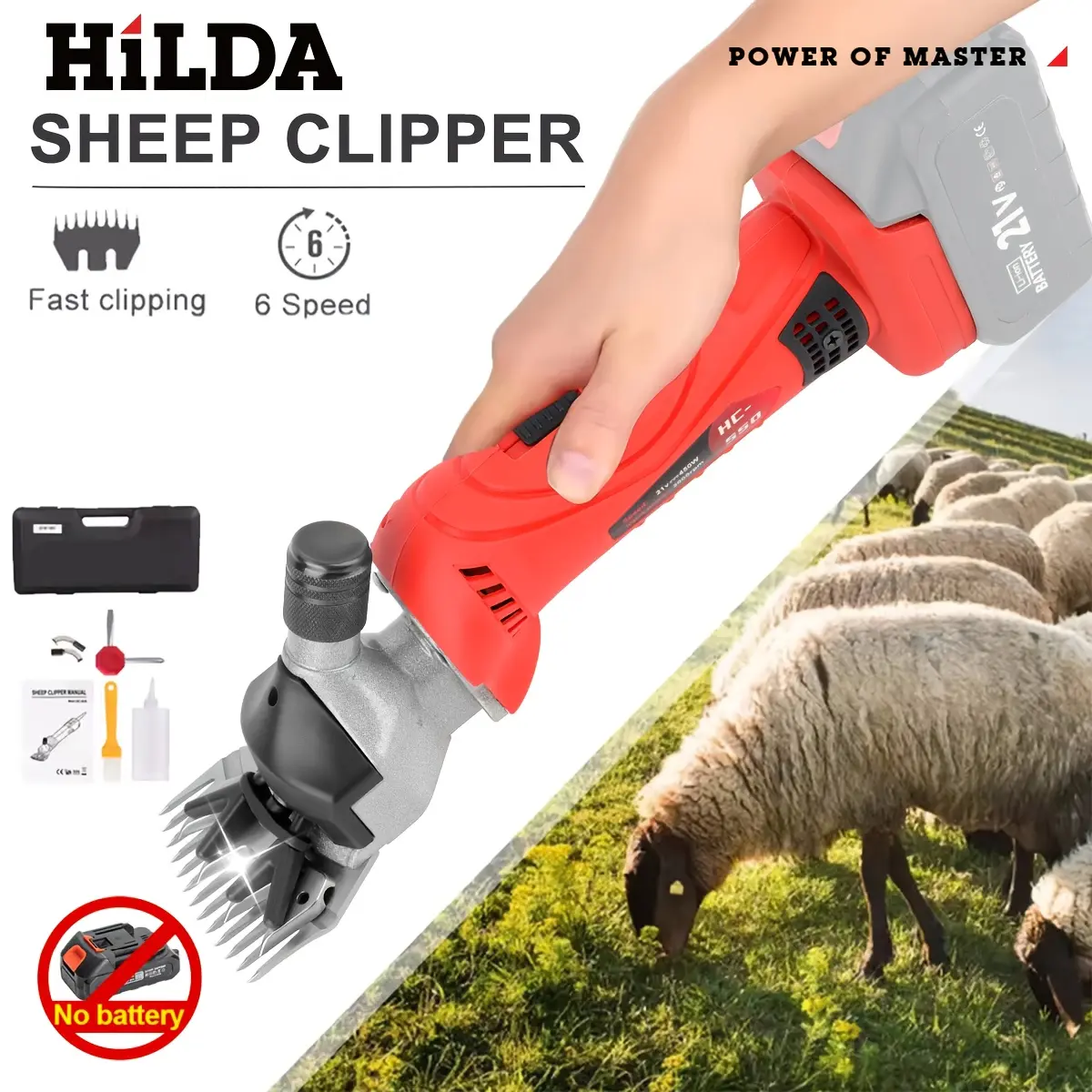 Cordless Electric Wool Clipper
