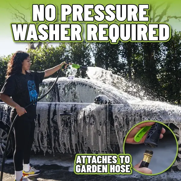 Foam Blaster 6 Pro Bundles - Foam Wash Gun, Quick Connect, Soap Cannon with Adjustable Nozzle, Snow Foam, Efficient Car Cleaning, Detailing Products, Car Detailing, Car Cleaning Kit, Foam Cannon Automotive, Car Wash Set, Foam Cleaner Sp