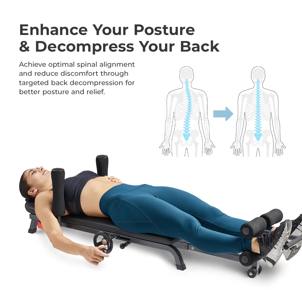 Adjustable Decompression Bench Full Body Inversion